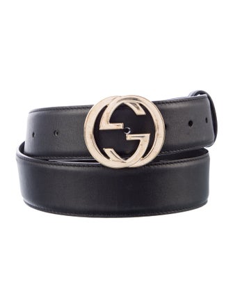 Gucci Interlocking G Logo Leather Belt