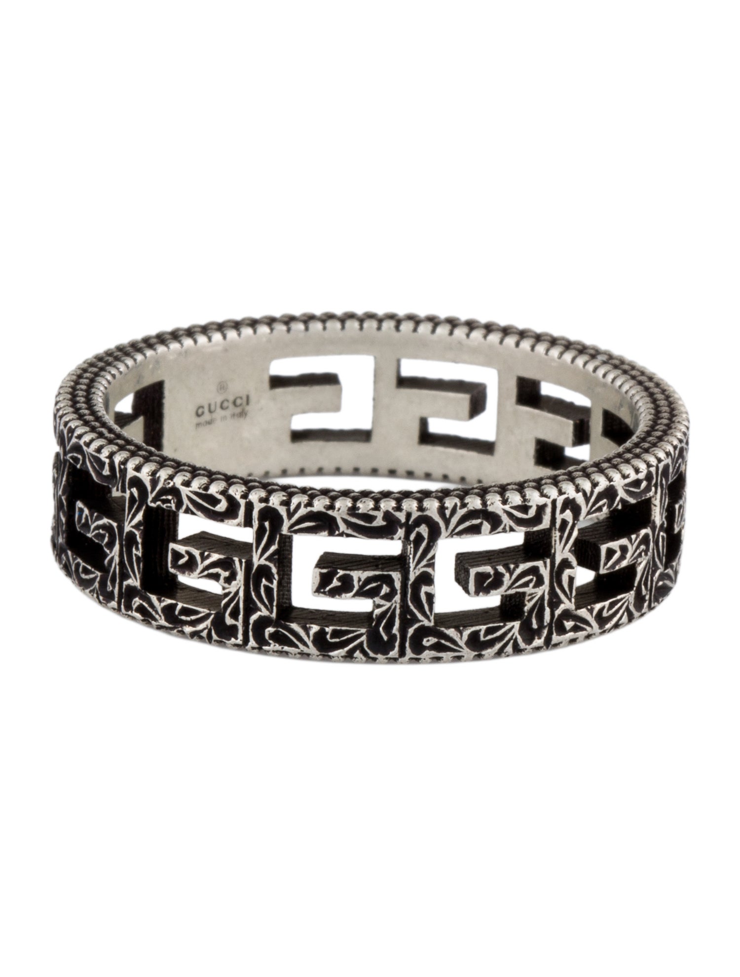 Gucci Interlocking G Paisley Ring