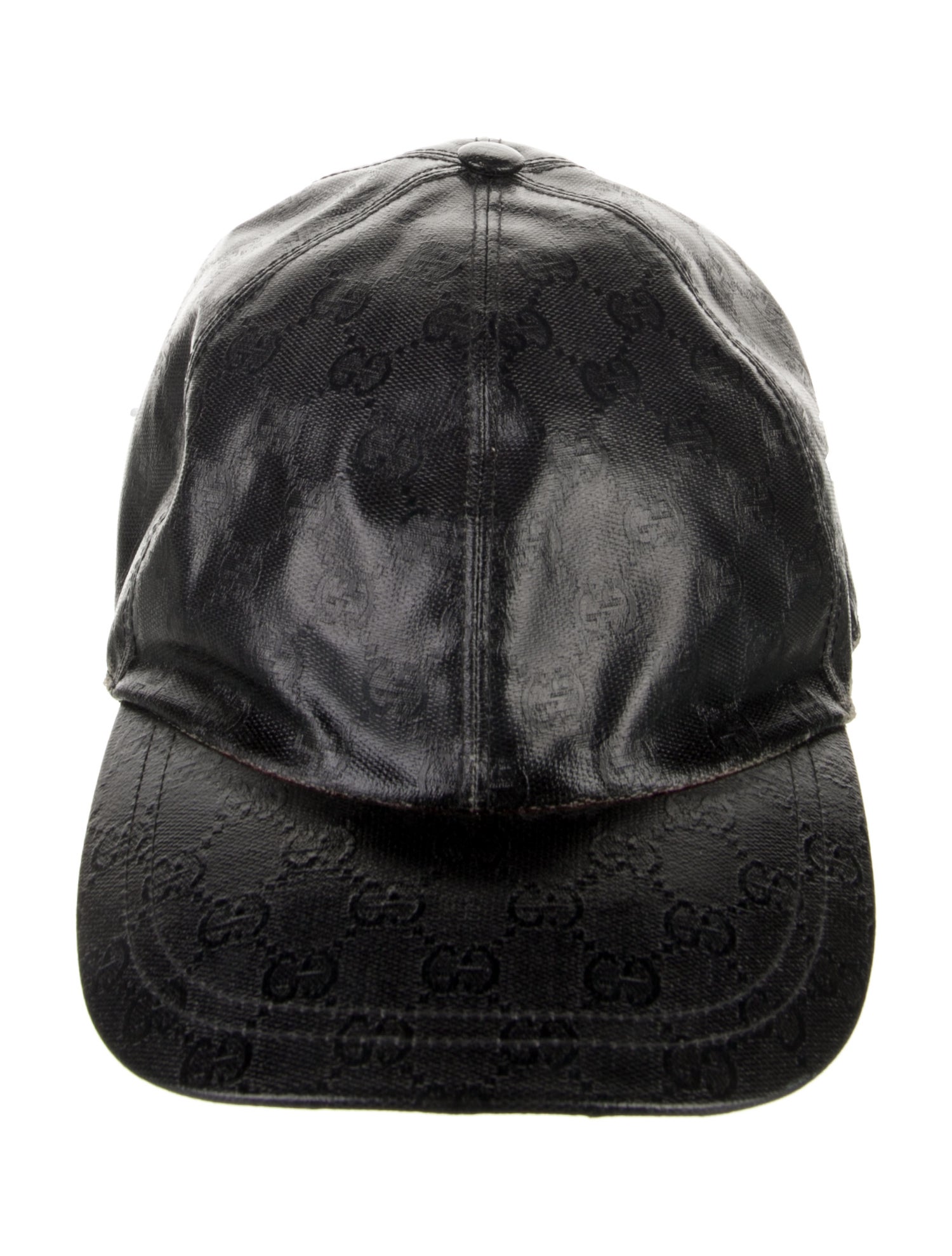 Gucci Pattern Print Leather Hat