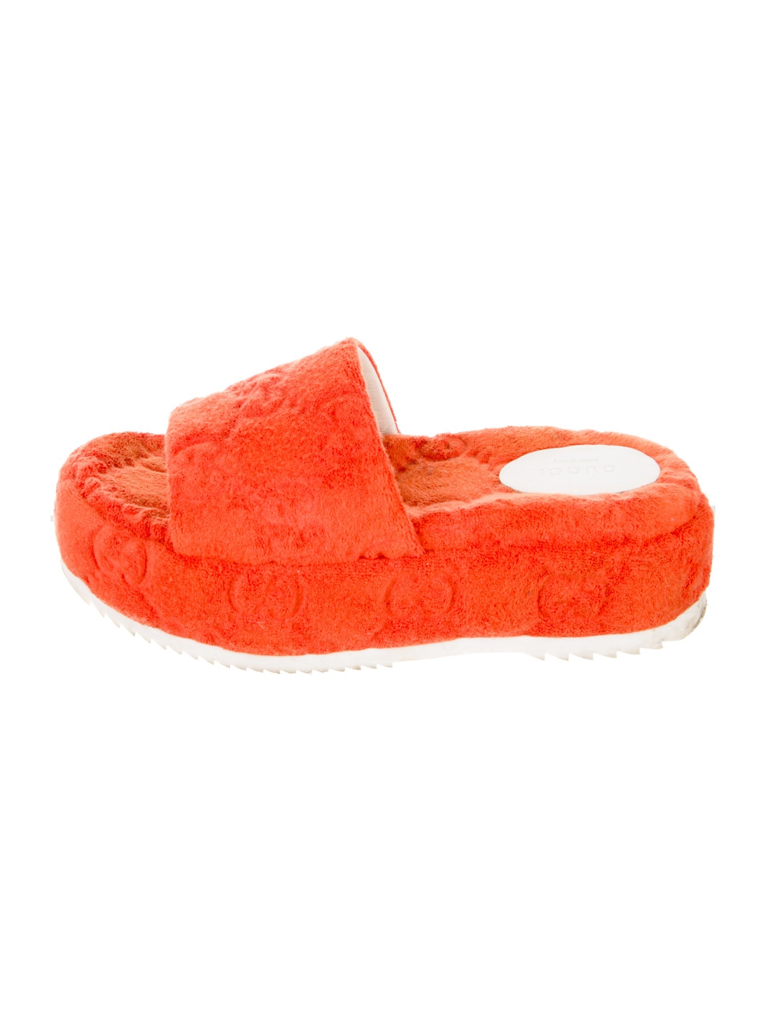 Gucci GG Logo Terry Cloth Slides
