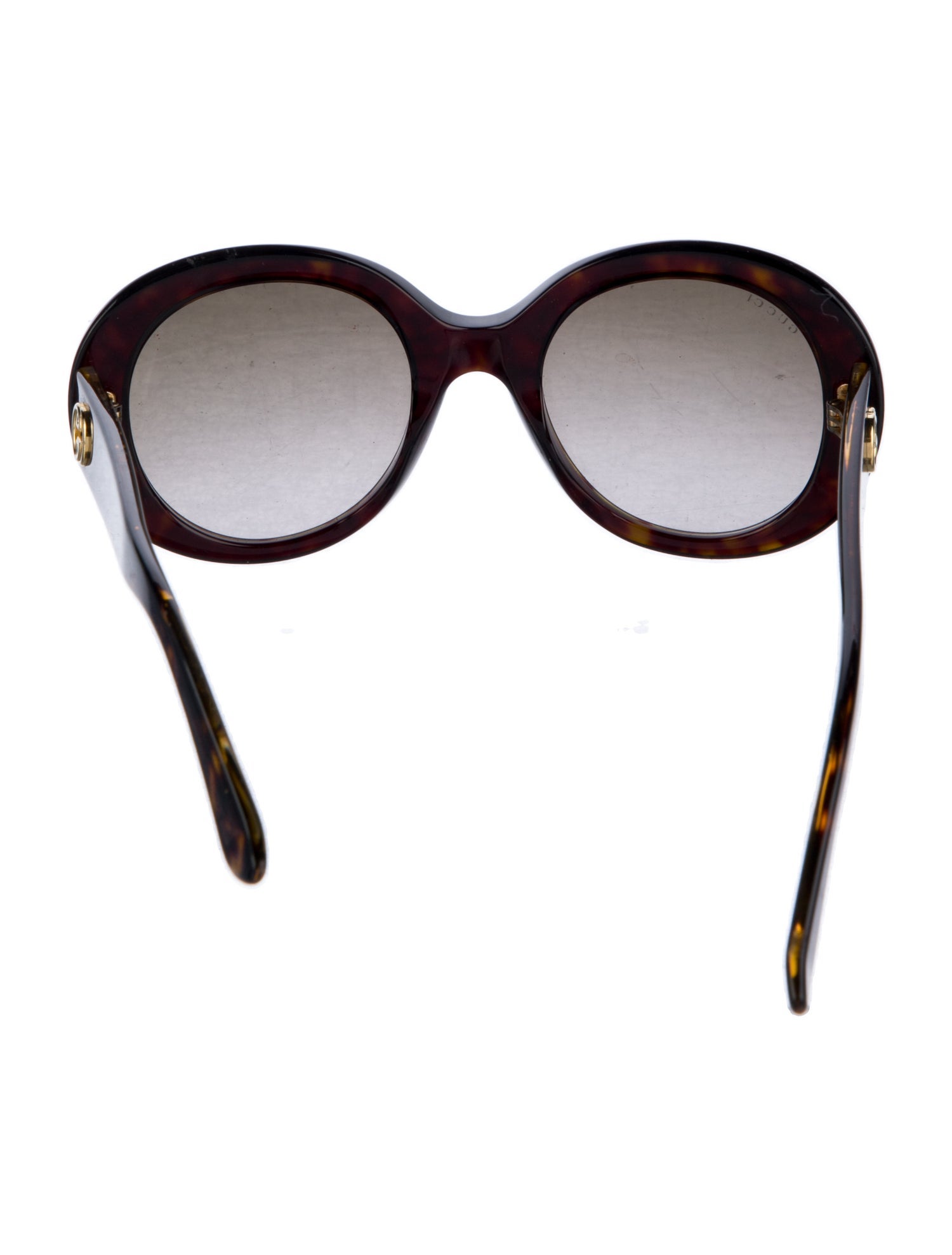 Gucci Interlocking G Logo Round Sunglasses