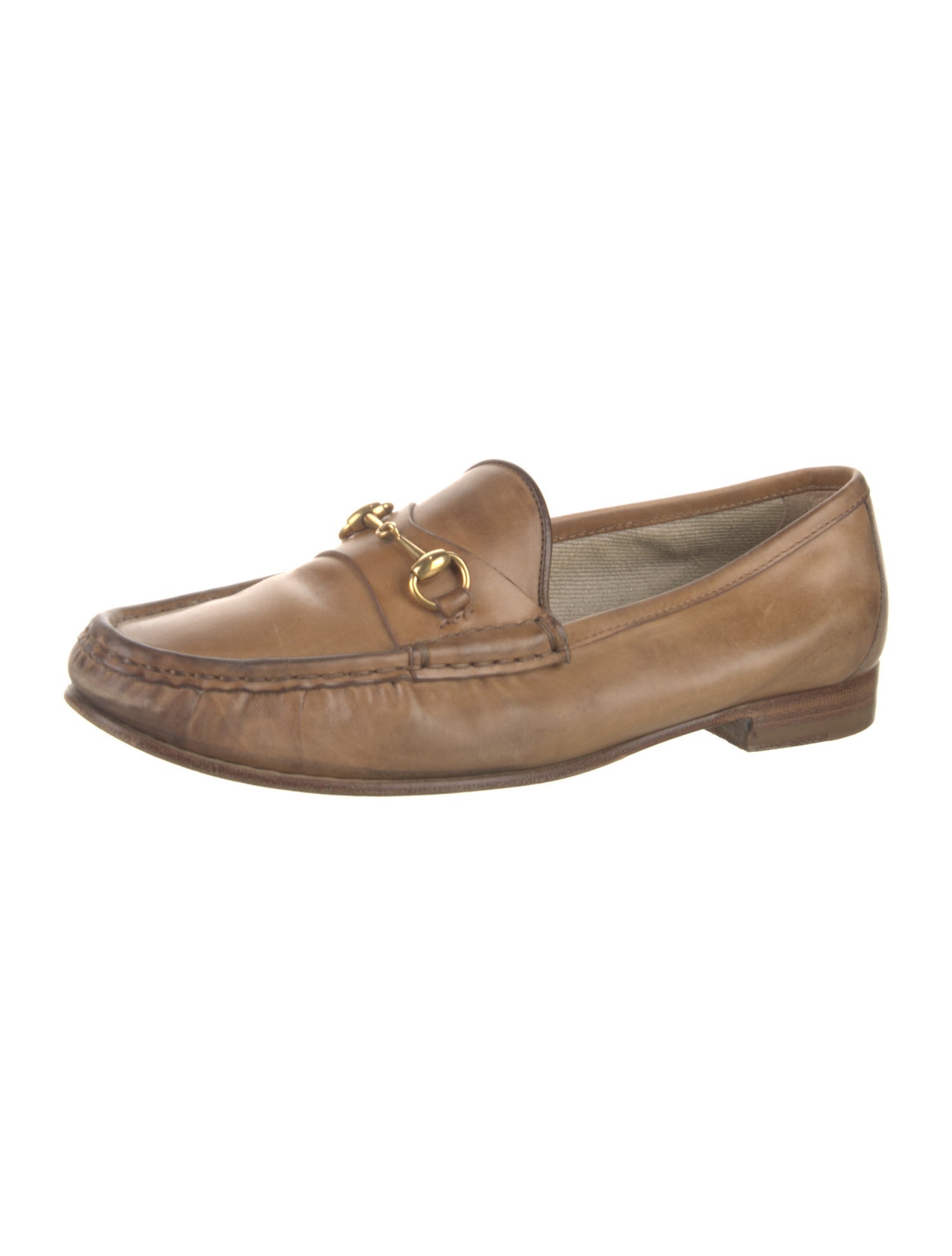 Gucci Horsebit Accent Leather Loafers