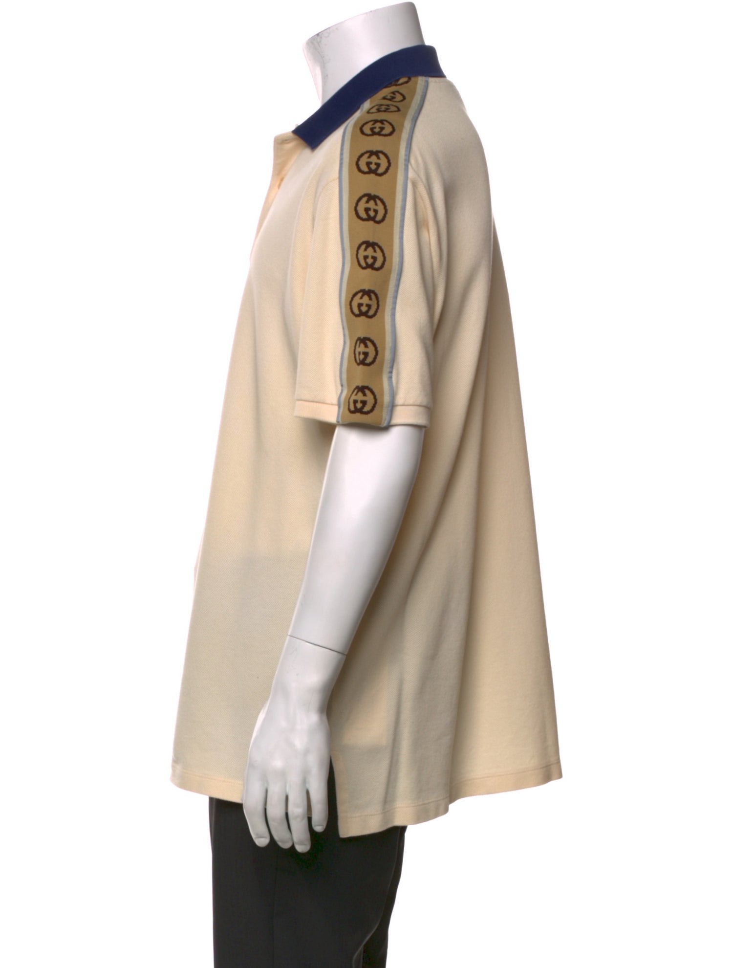 Gucci Interlocking G Logo Collar Polo Shirt