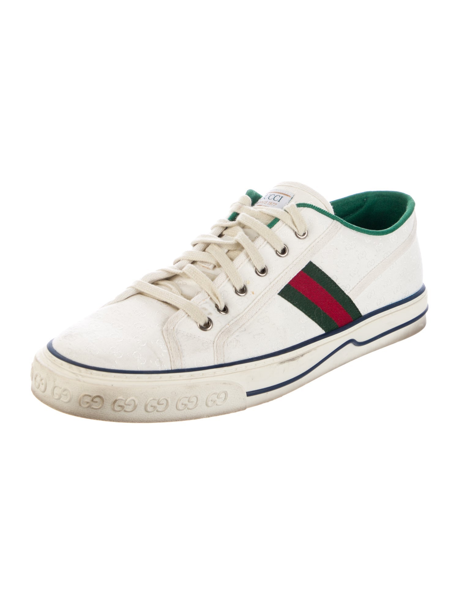Gucci Web Accent Canvas Sneakers