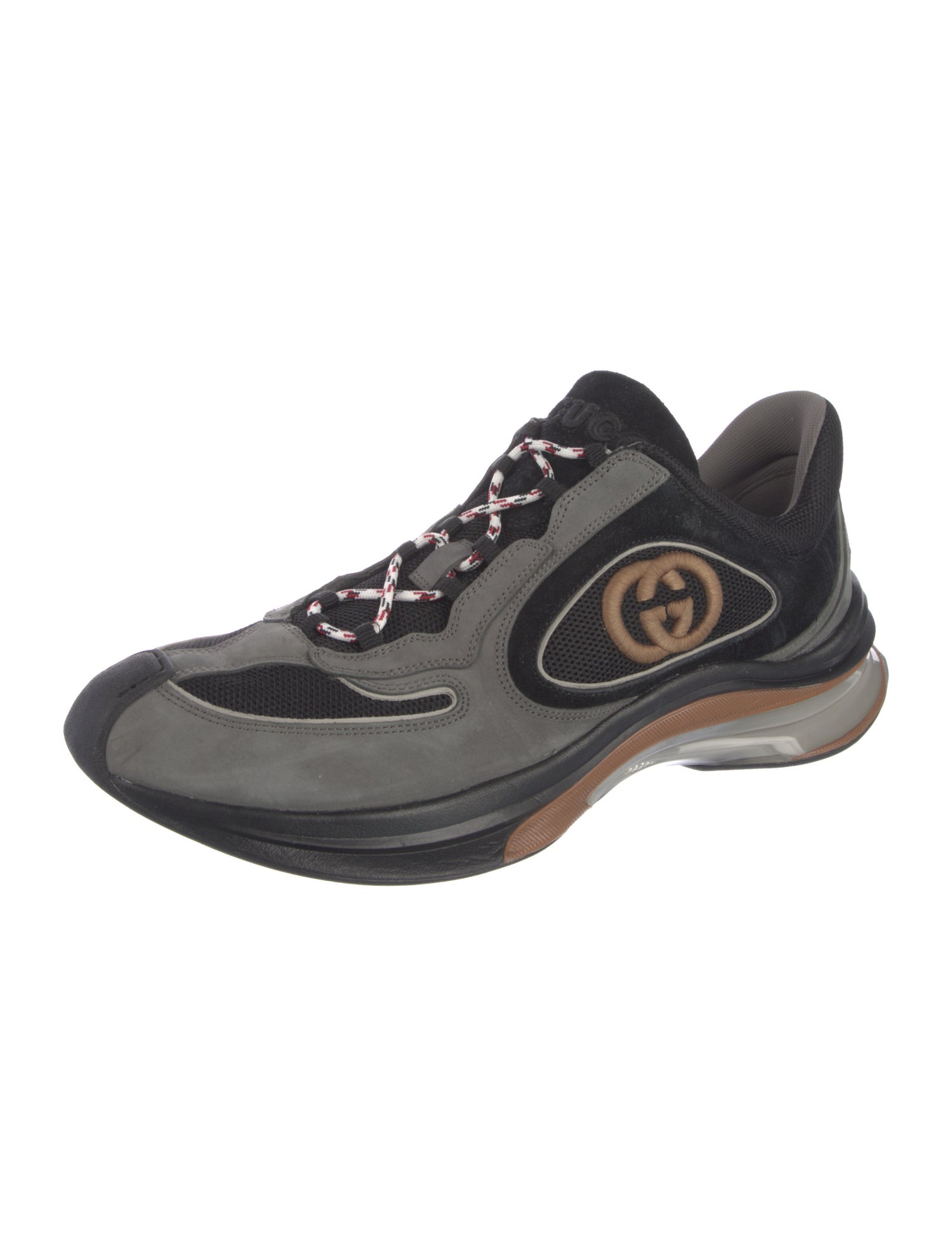 Gucci Double G Logo Suede Athletic Sneakers