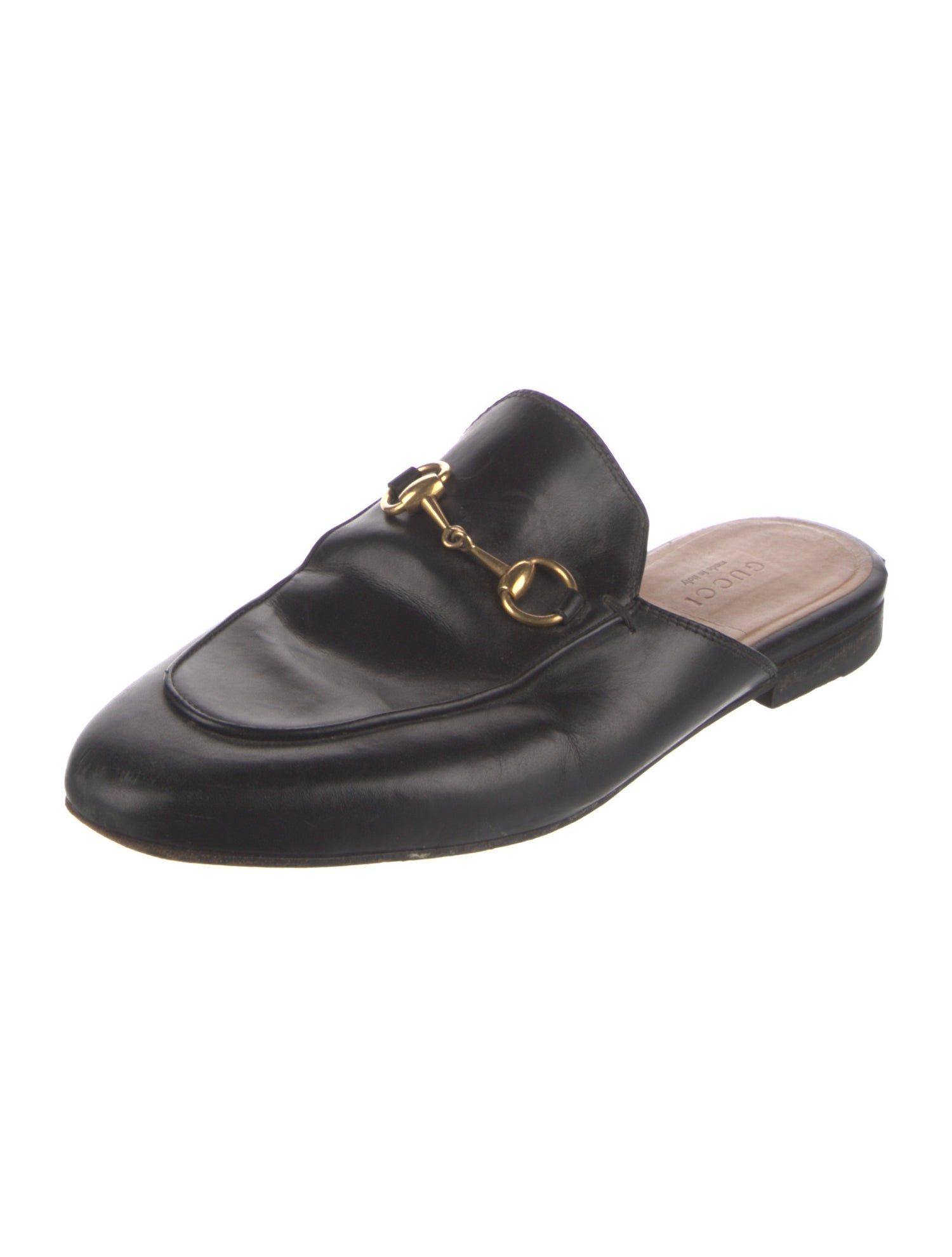 Gucci Horsebit Accent Leather Mules