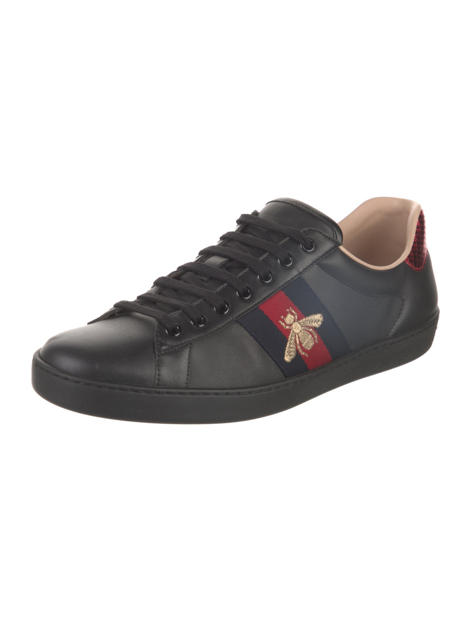 Gucci Sylvie Web Accent Leather Sneakers