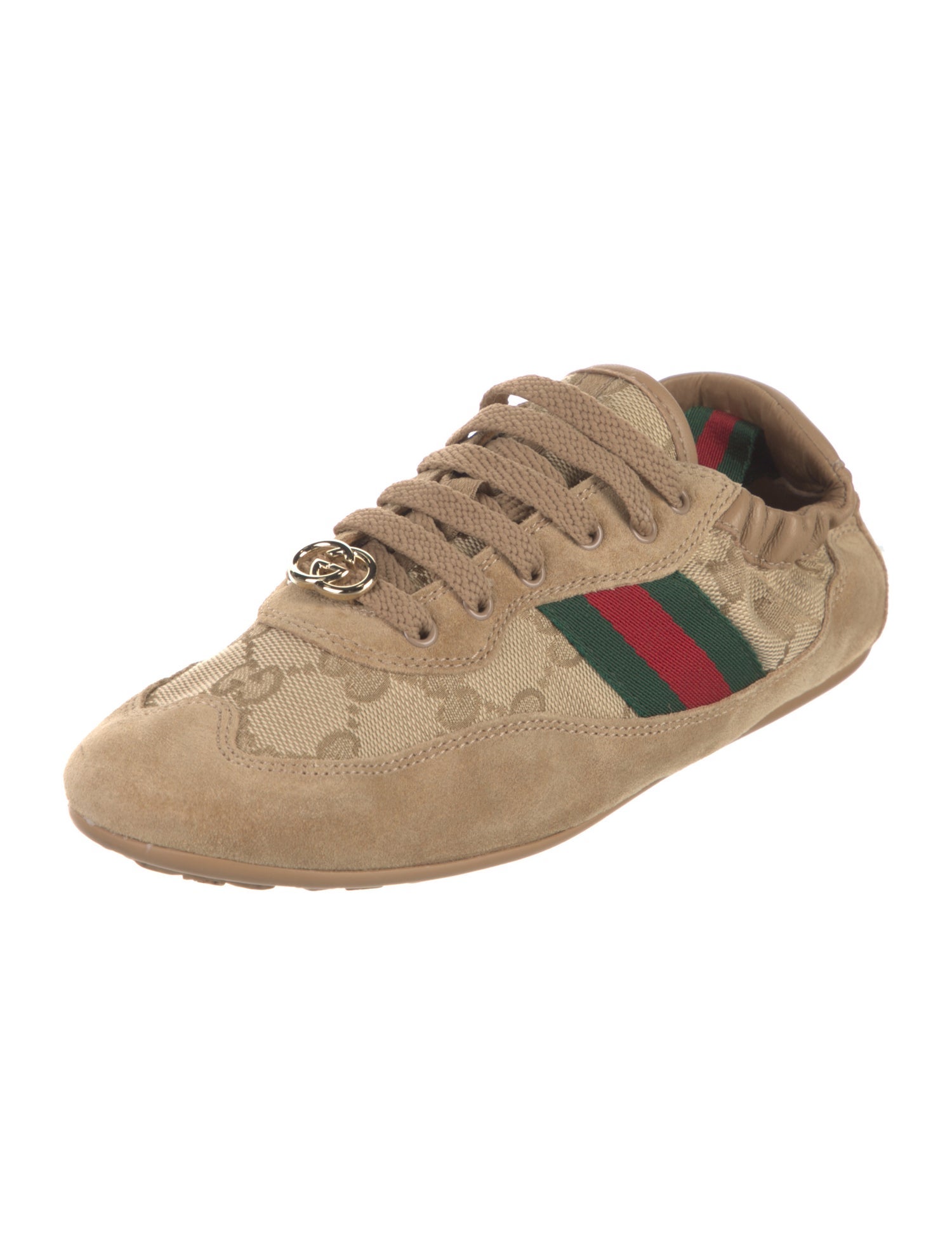 Gucci GG Canvas Suede Sneakers