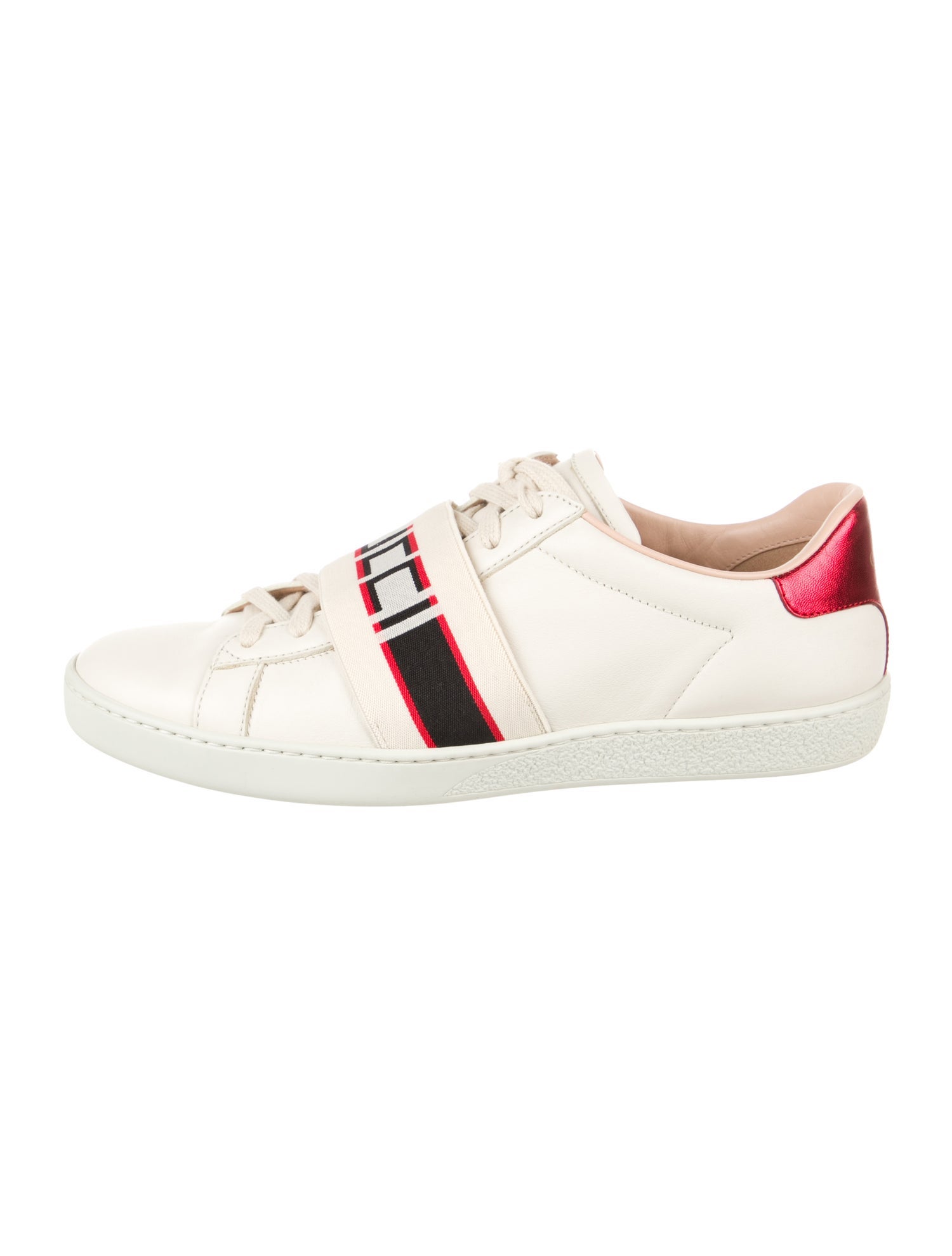Gucci Leather Printed Sneakers