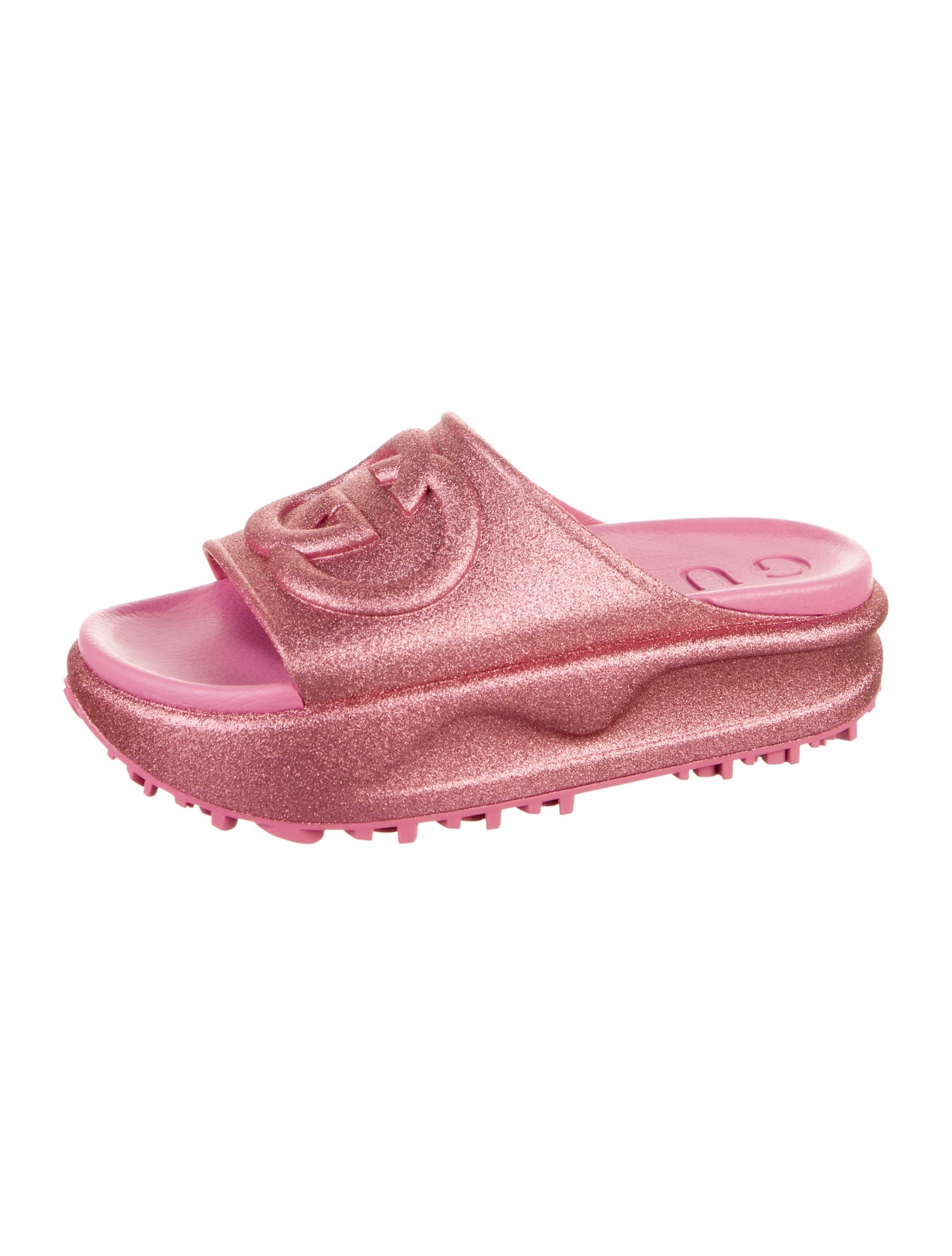 Gucci Interlocking G Logo Rubber Slides