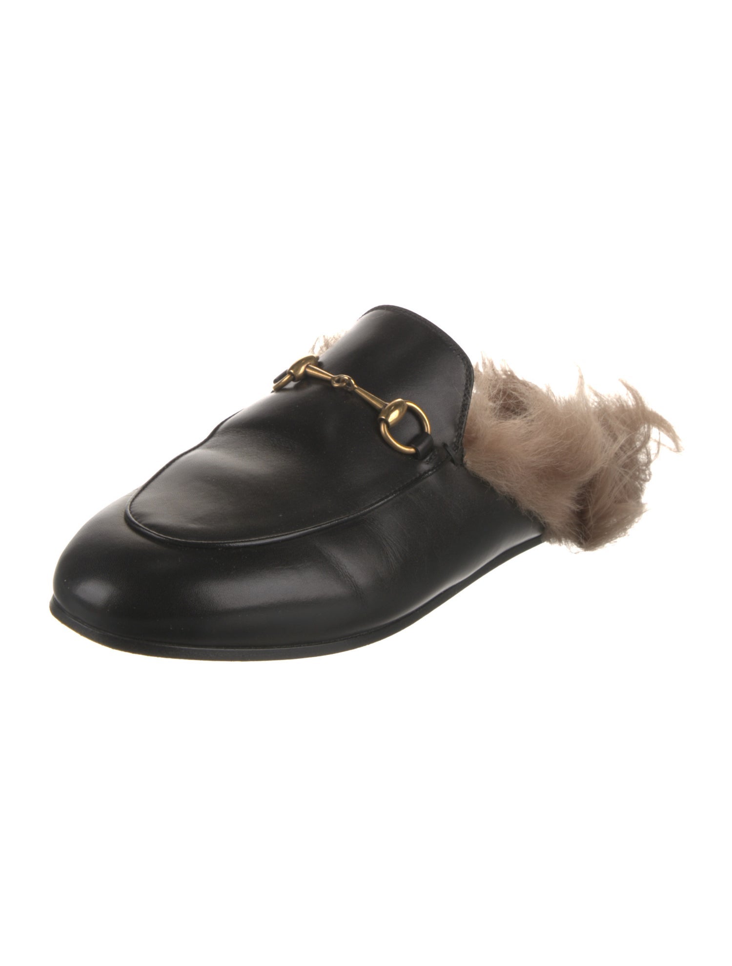Gucci Horsebit Accent Leather Mules