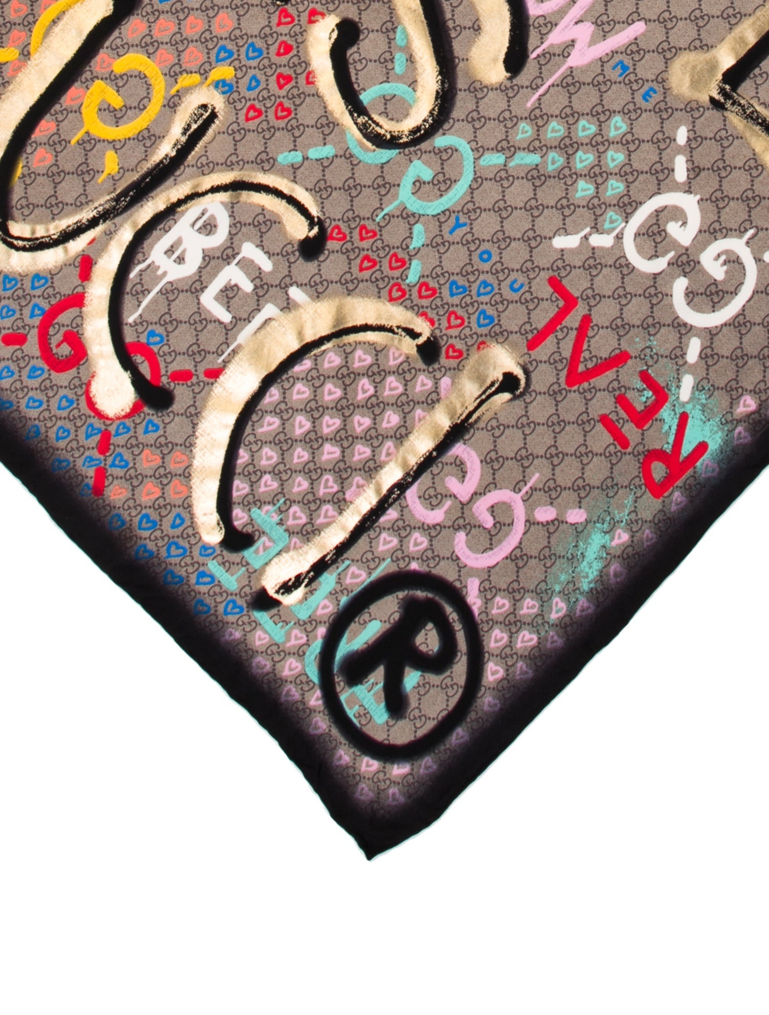 Gucci Silk GG Logo Scarf
