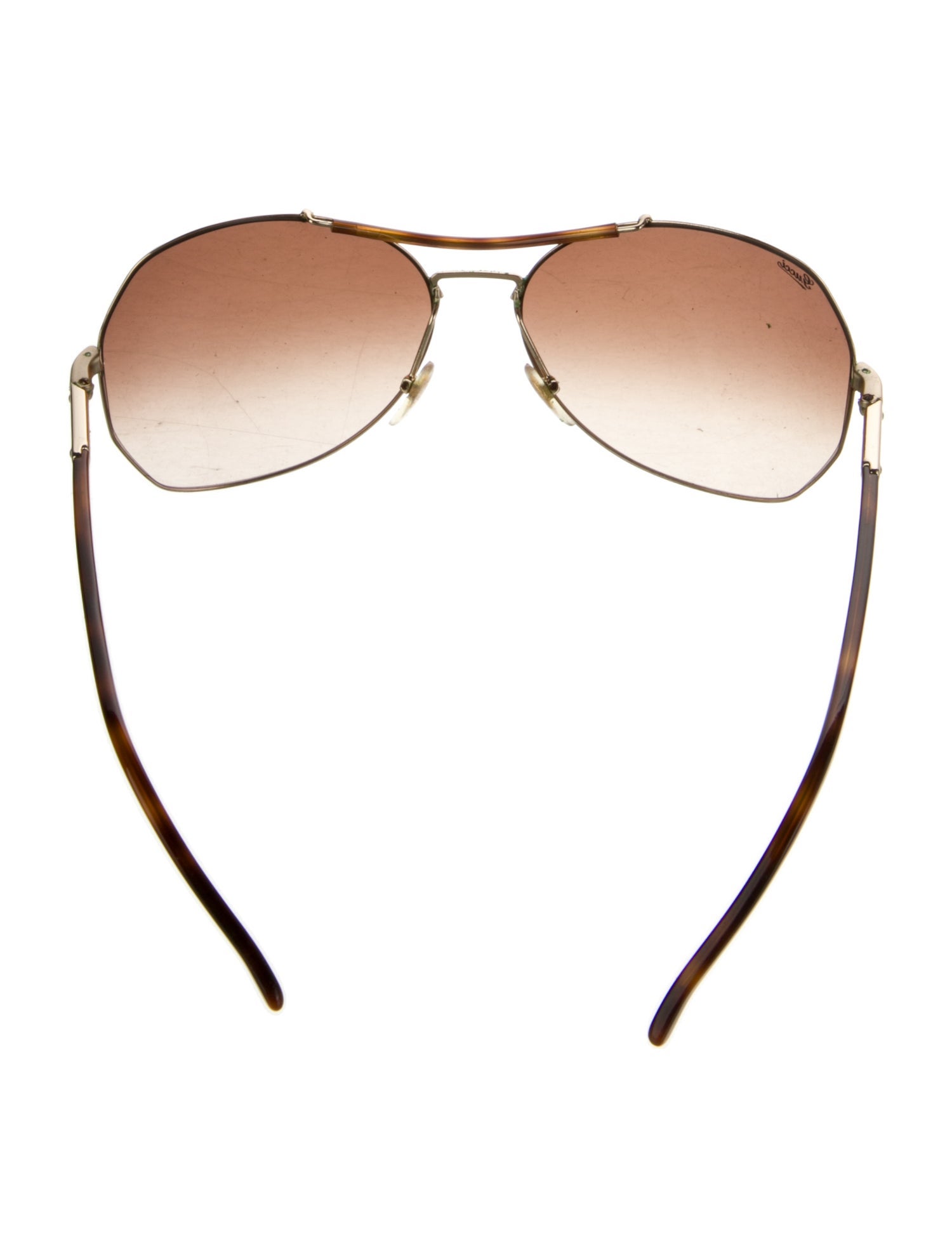 Gucci Interlocking G Logo Aviator Sunglasses