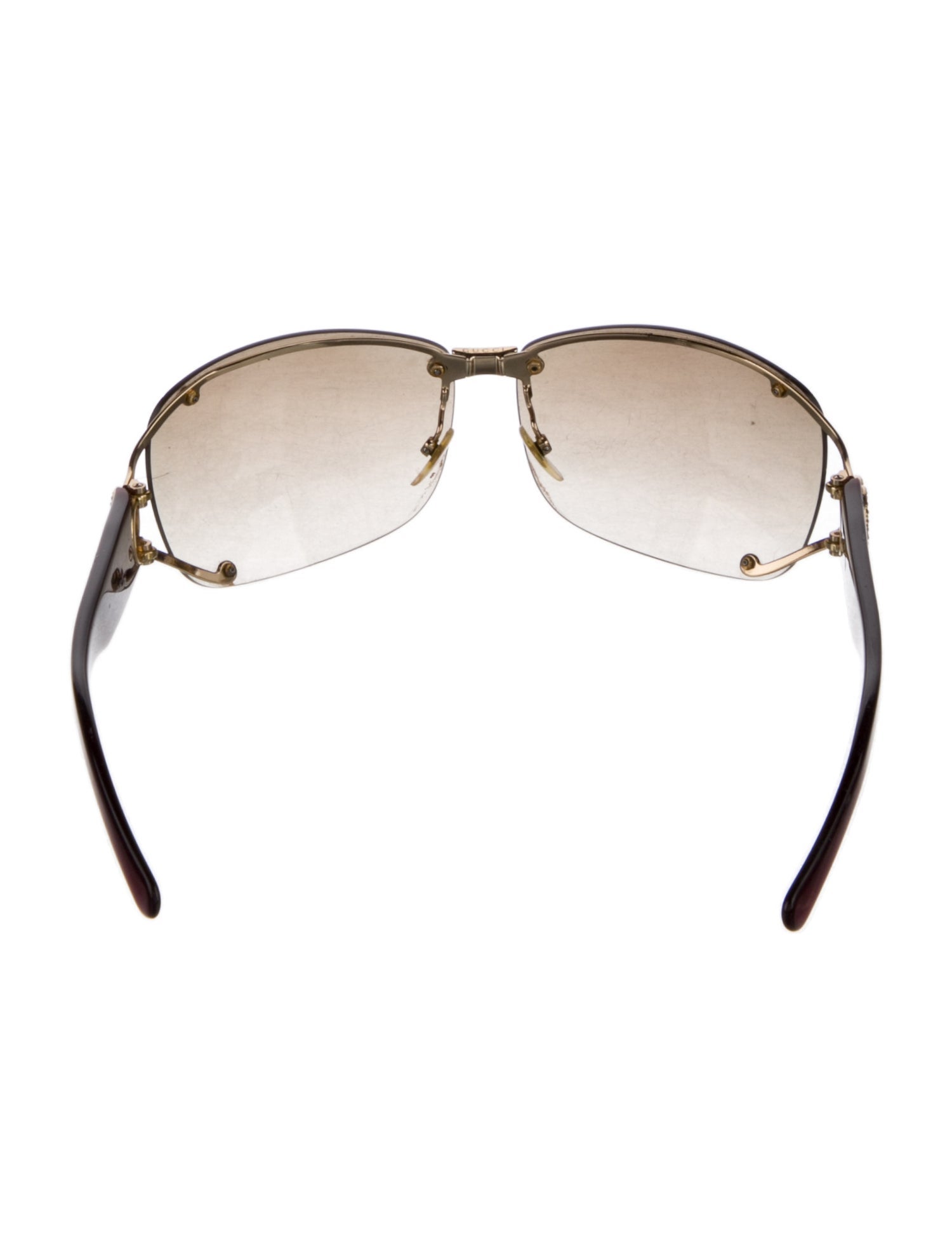 Gucci Interlocking G Logo Shield Sunglasses