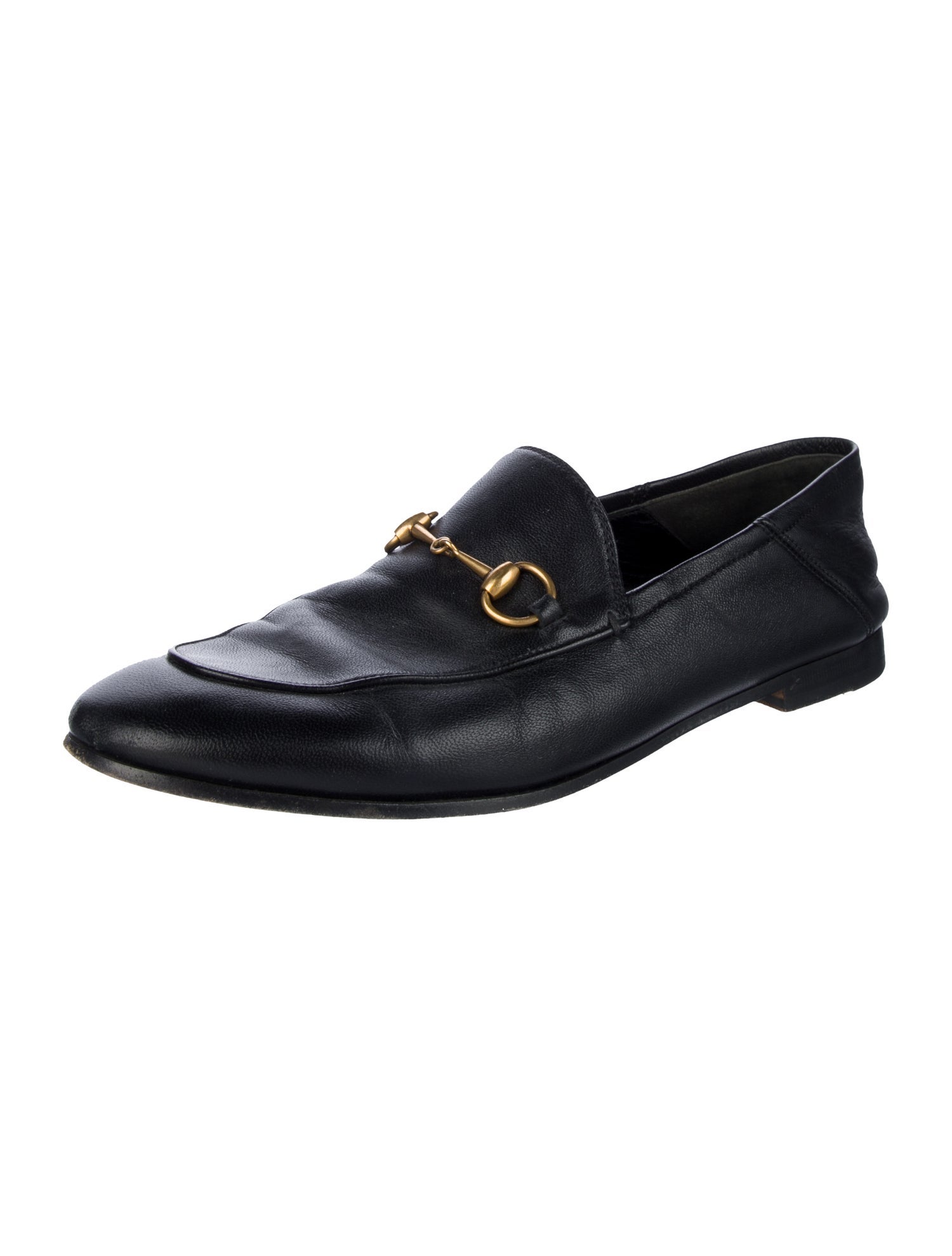 Gucci Horsebit Accent Leather Loafers