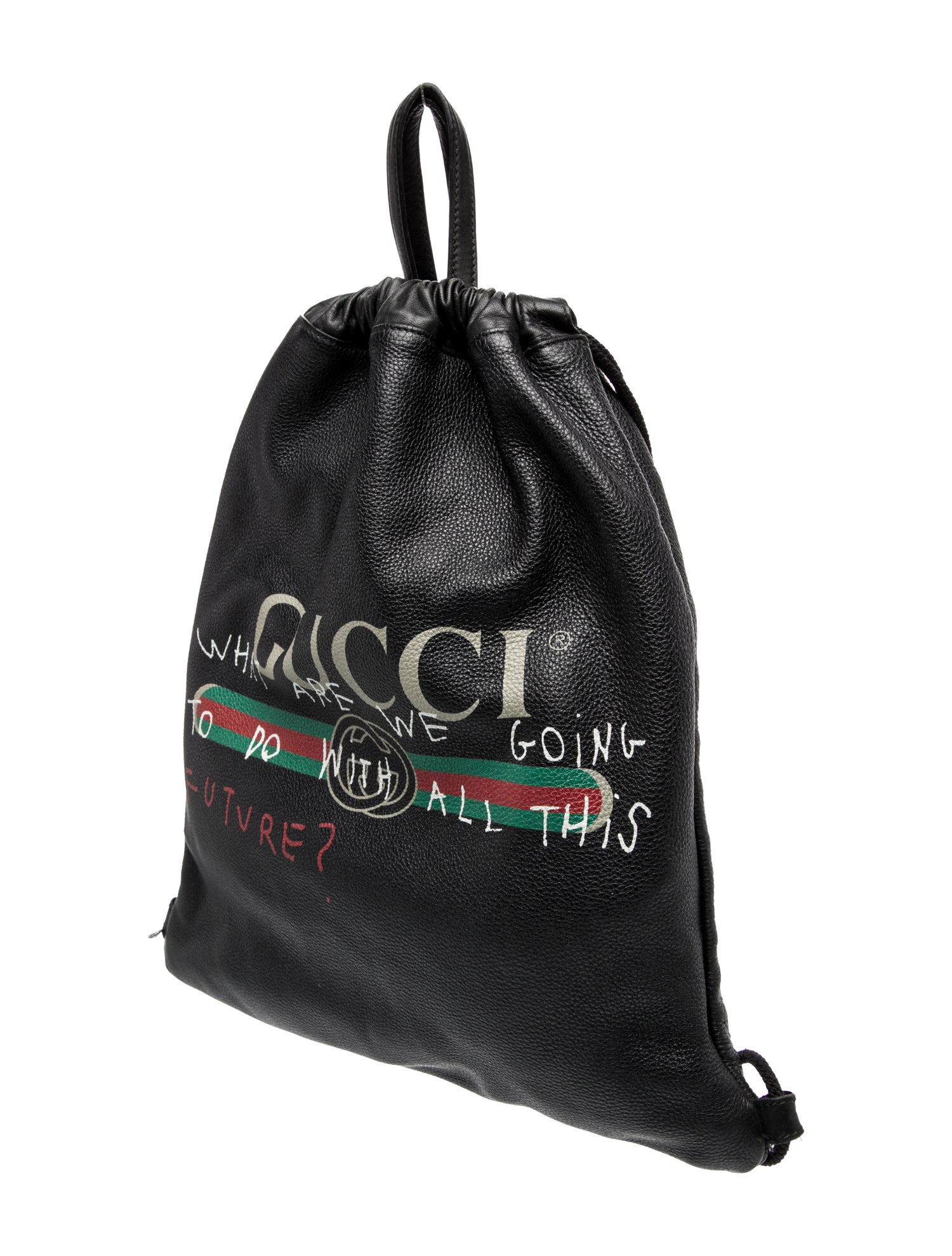 Gucci Web Logo Drawstring