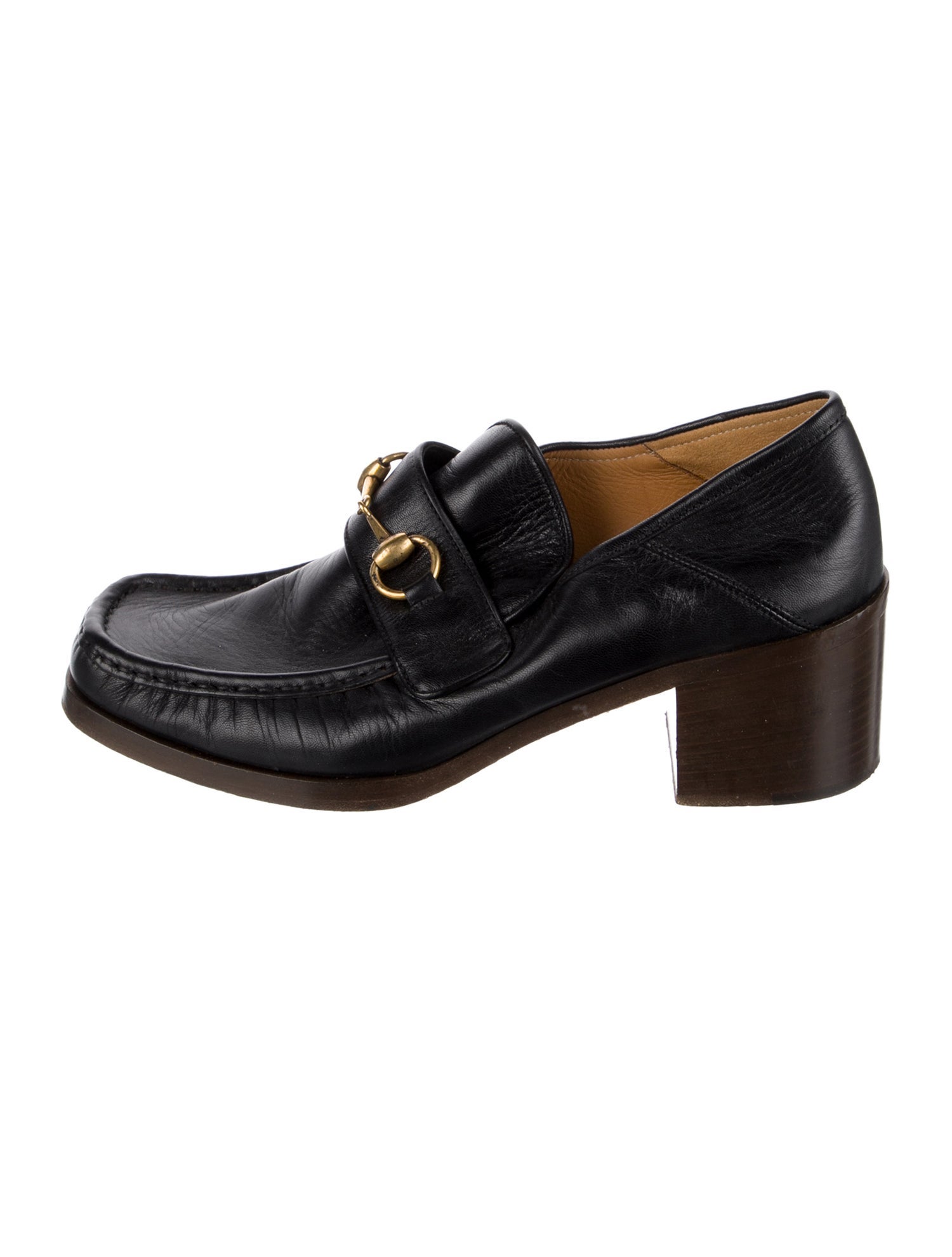 Gucci 1955 Horsebit Accent Leather Oxfords