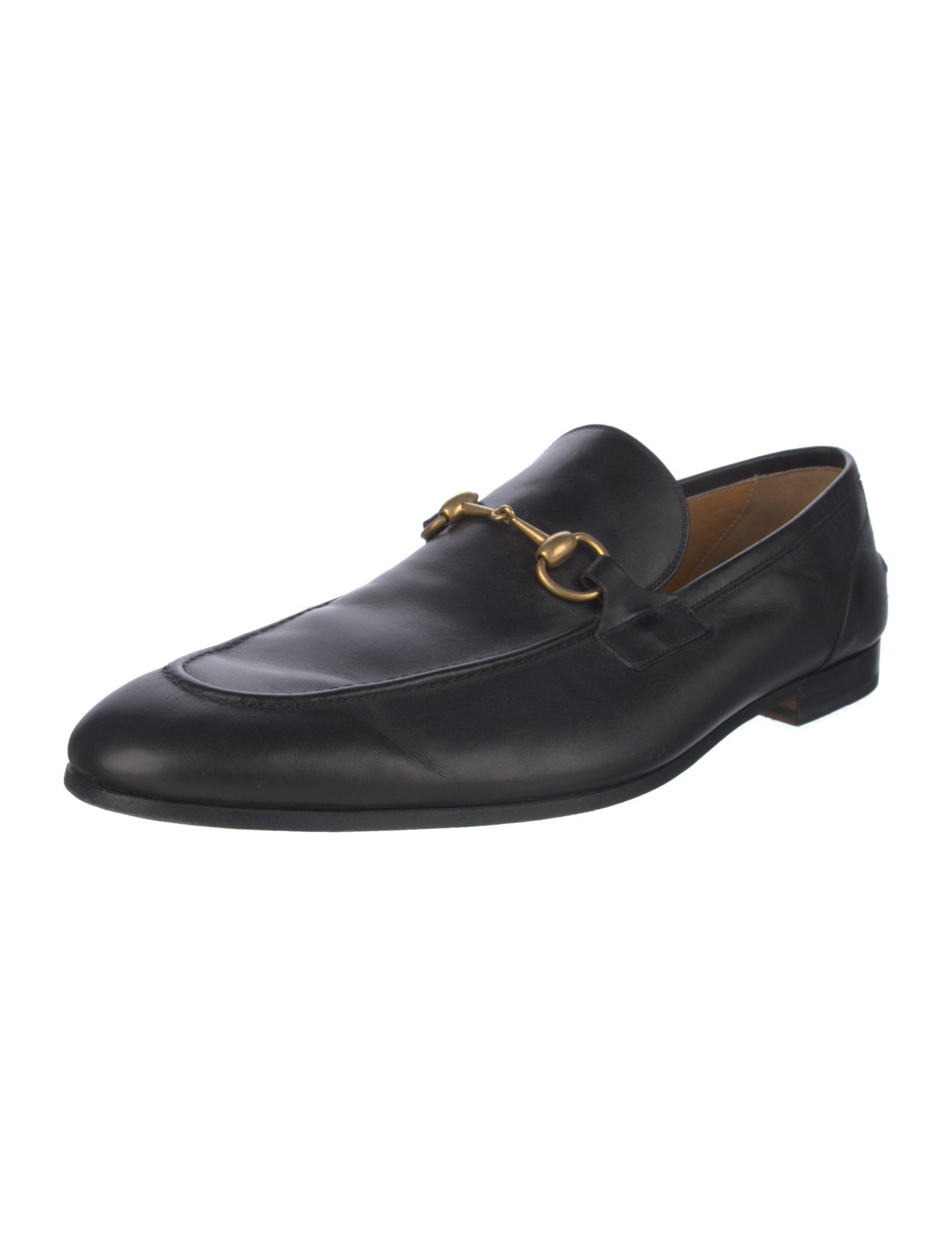 Gucci Horsebit Accent Leather Dress Loafers