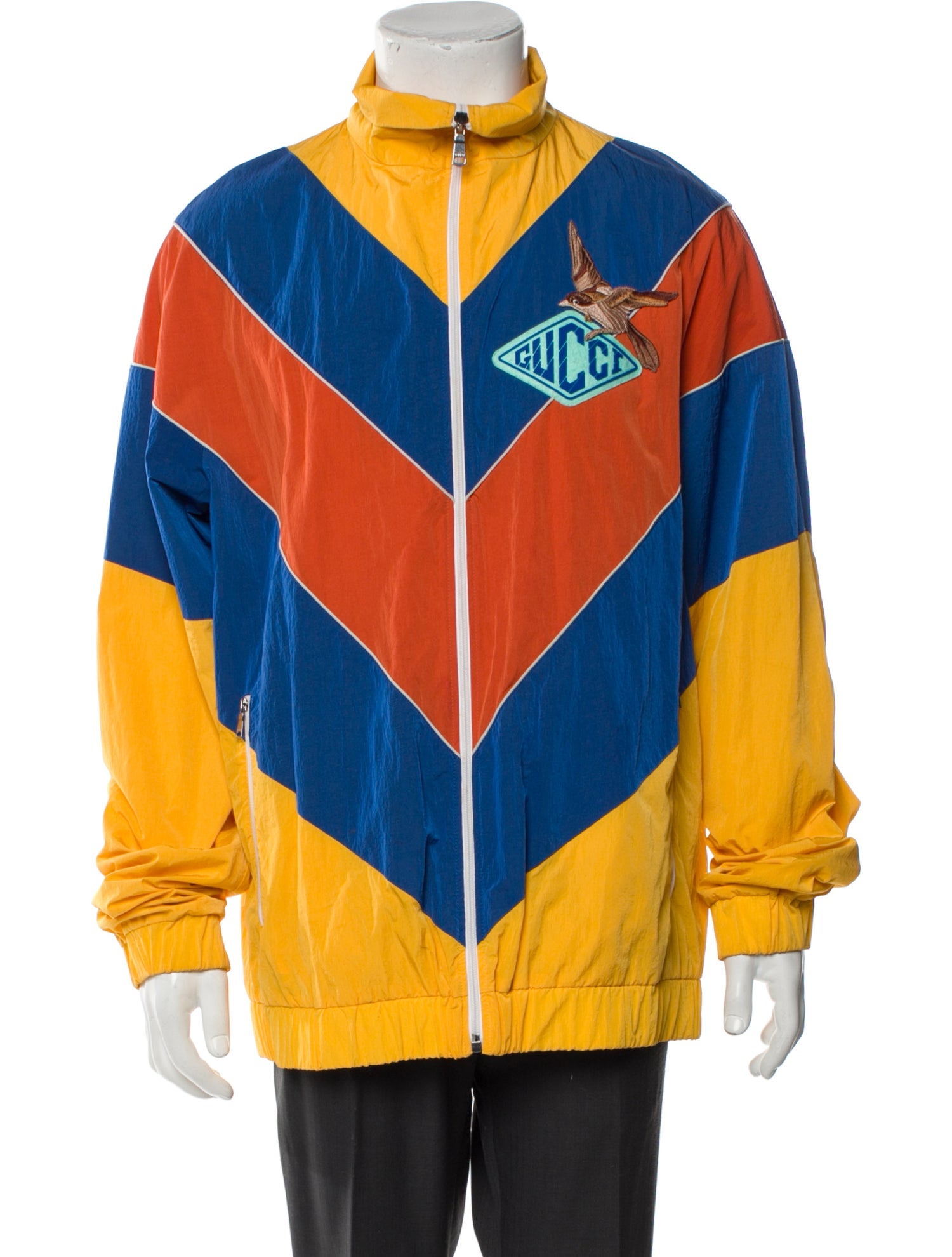 Gucci Colorblock Pattern Windbreaker