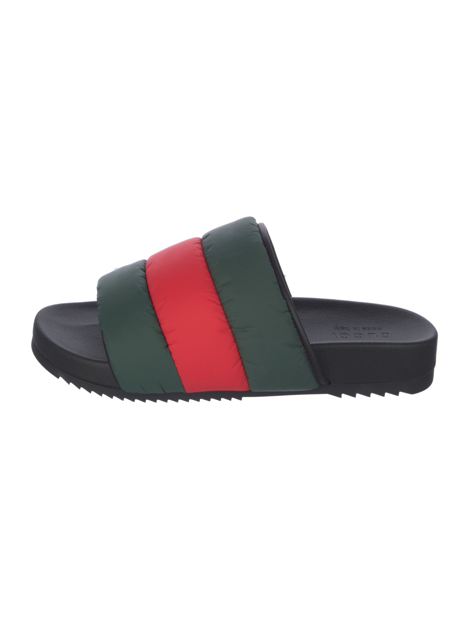Gucci Web Accent Nylon Slides