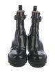 Gucci Double G Logo Leather Rain Boots