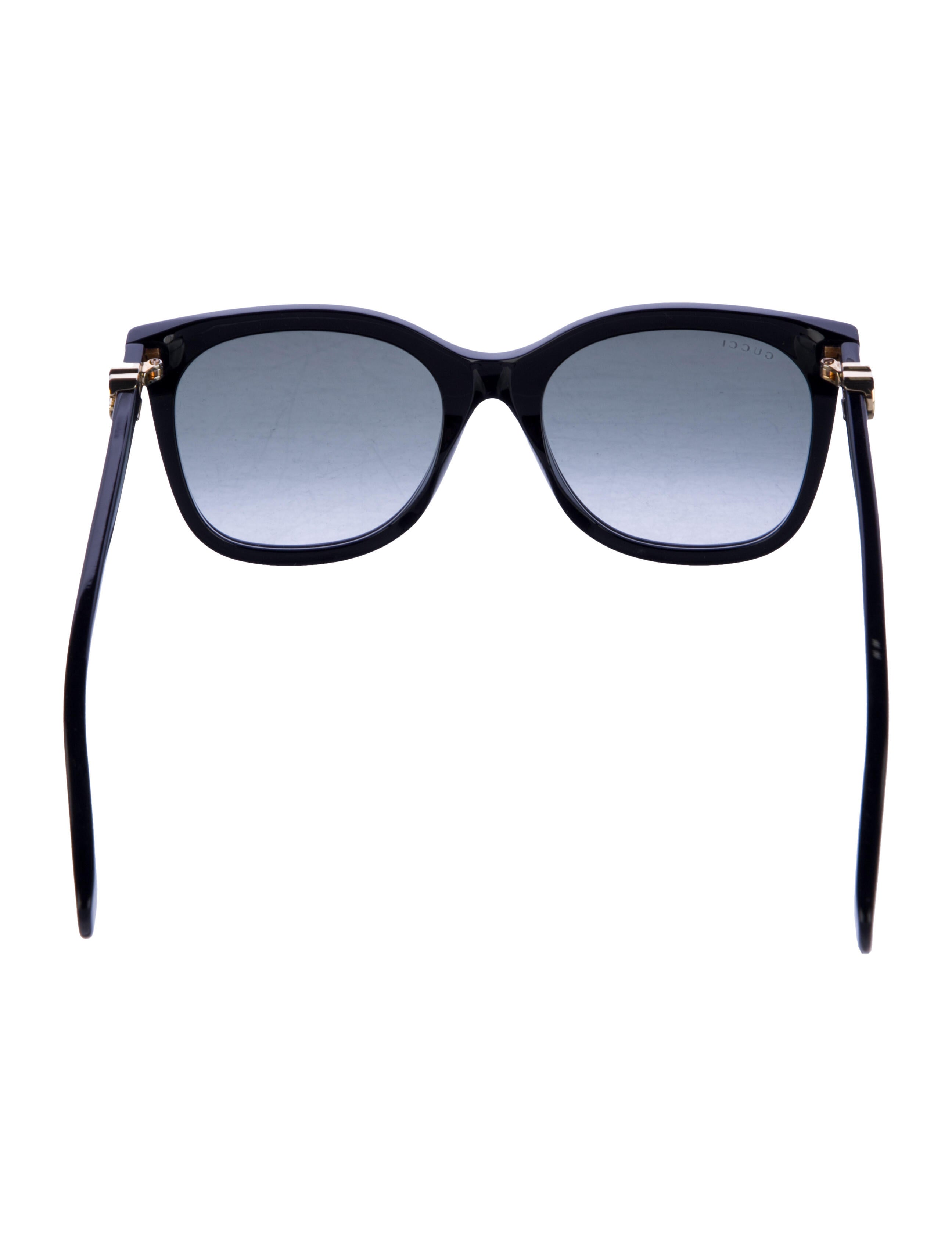Gucci Double G Logo Wayfarer Sunglasses