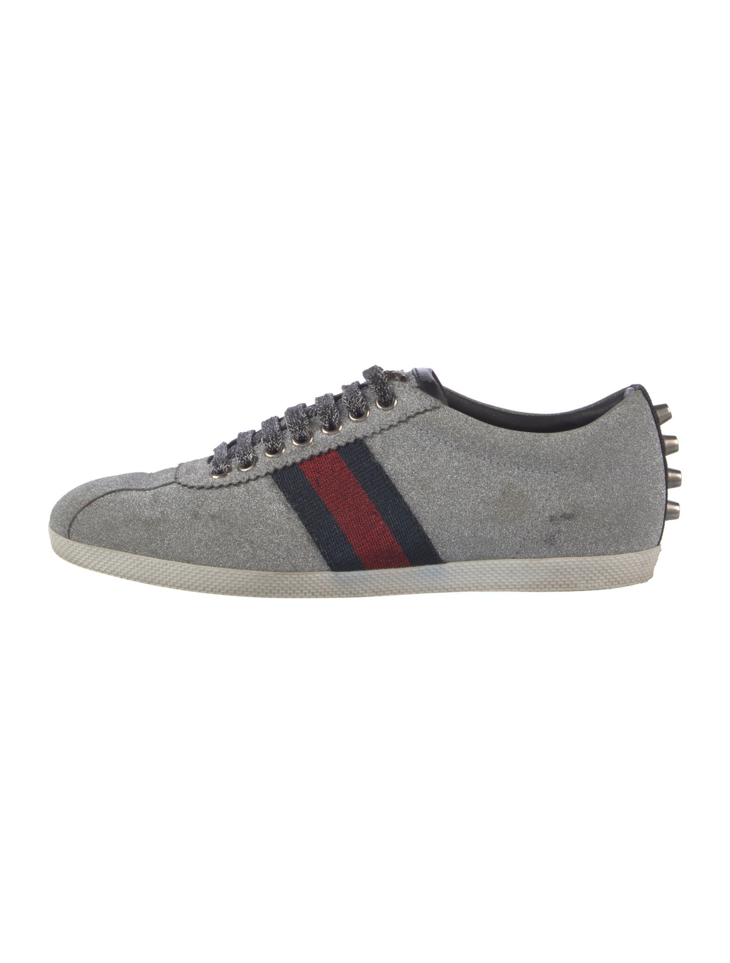 Gucci Web Accent Glitter Sneakers