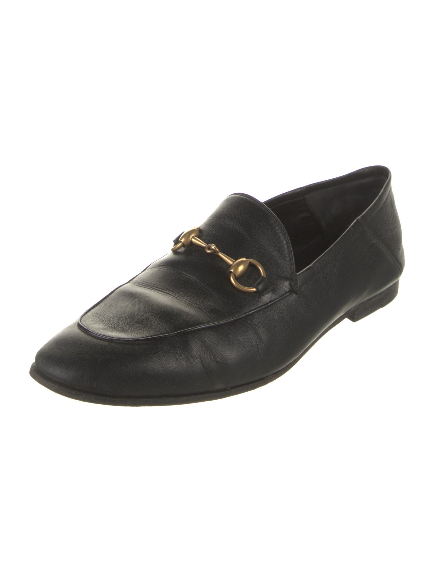 Gucci Horsebit Accent Leather Dress Loafers