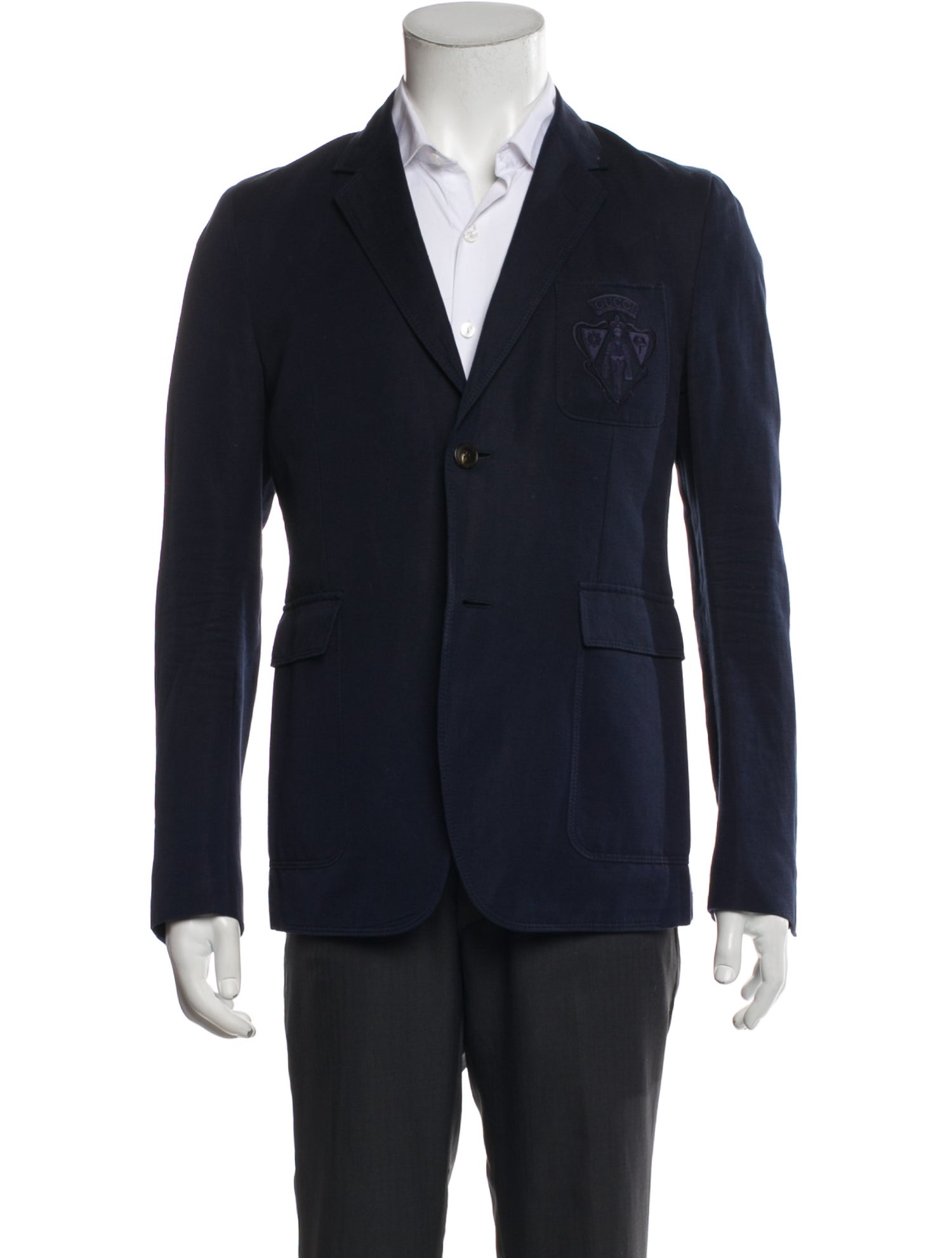 Gucci Hysteria Accent Embroidered Accent Blazer