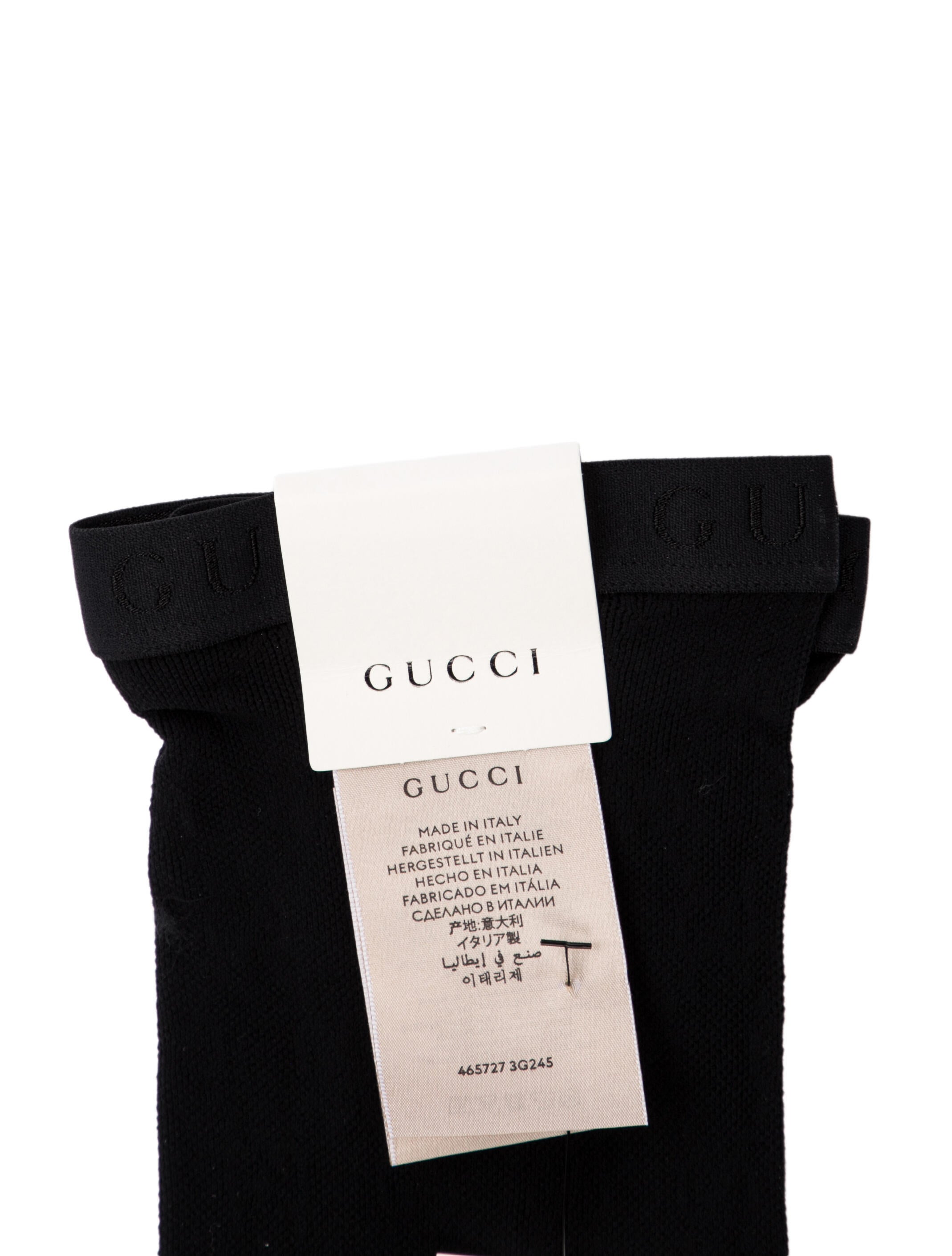 Gucci Logo Print Tights w/Tags