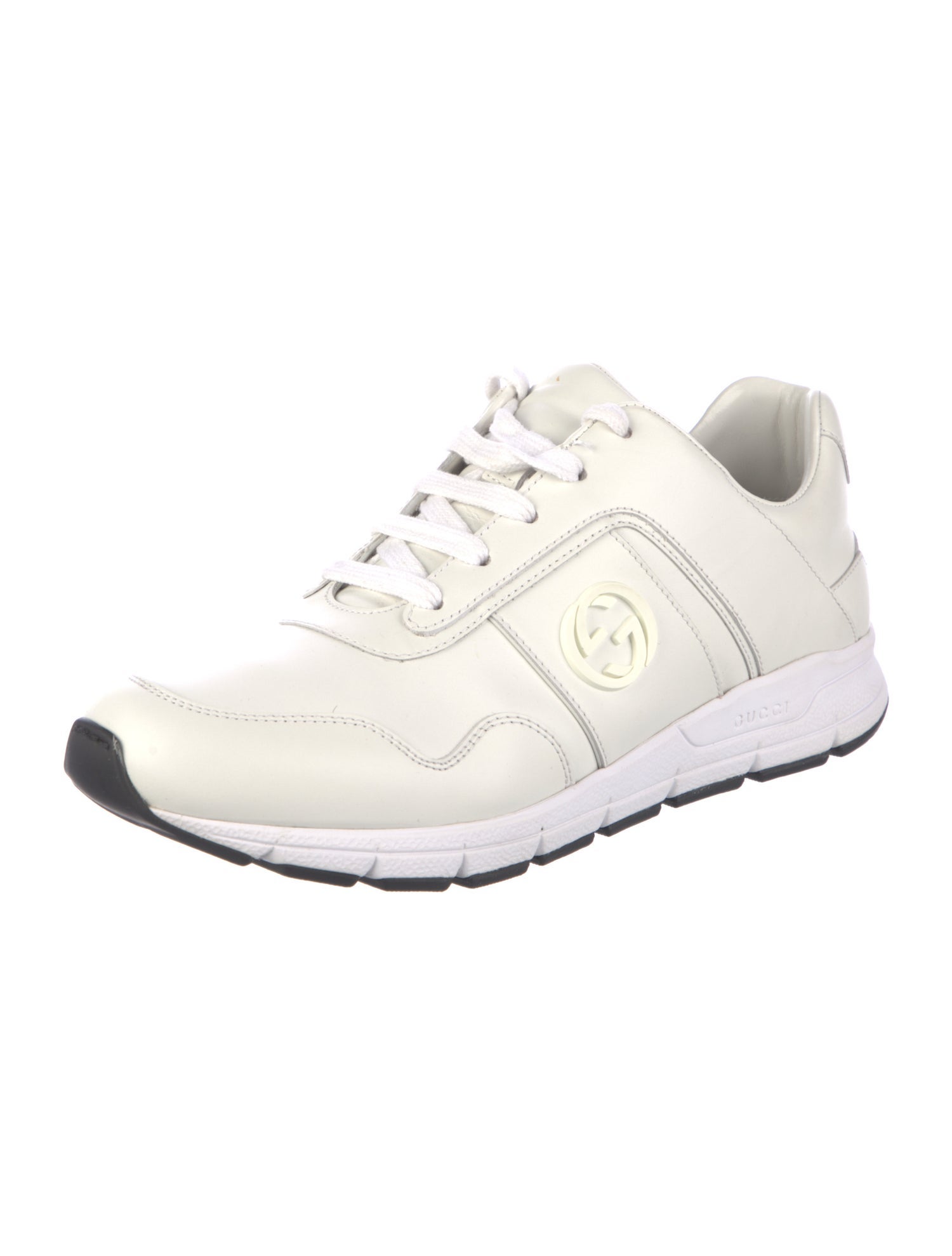 Gucci Interlocking G Logo Leather Sneakers