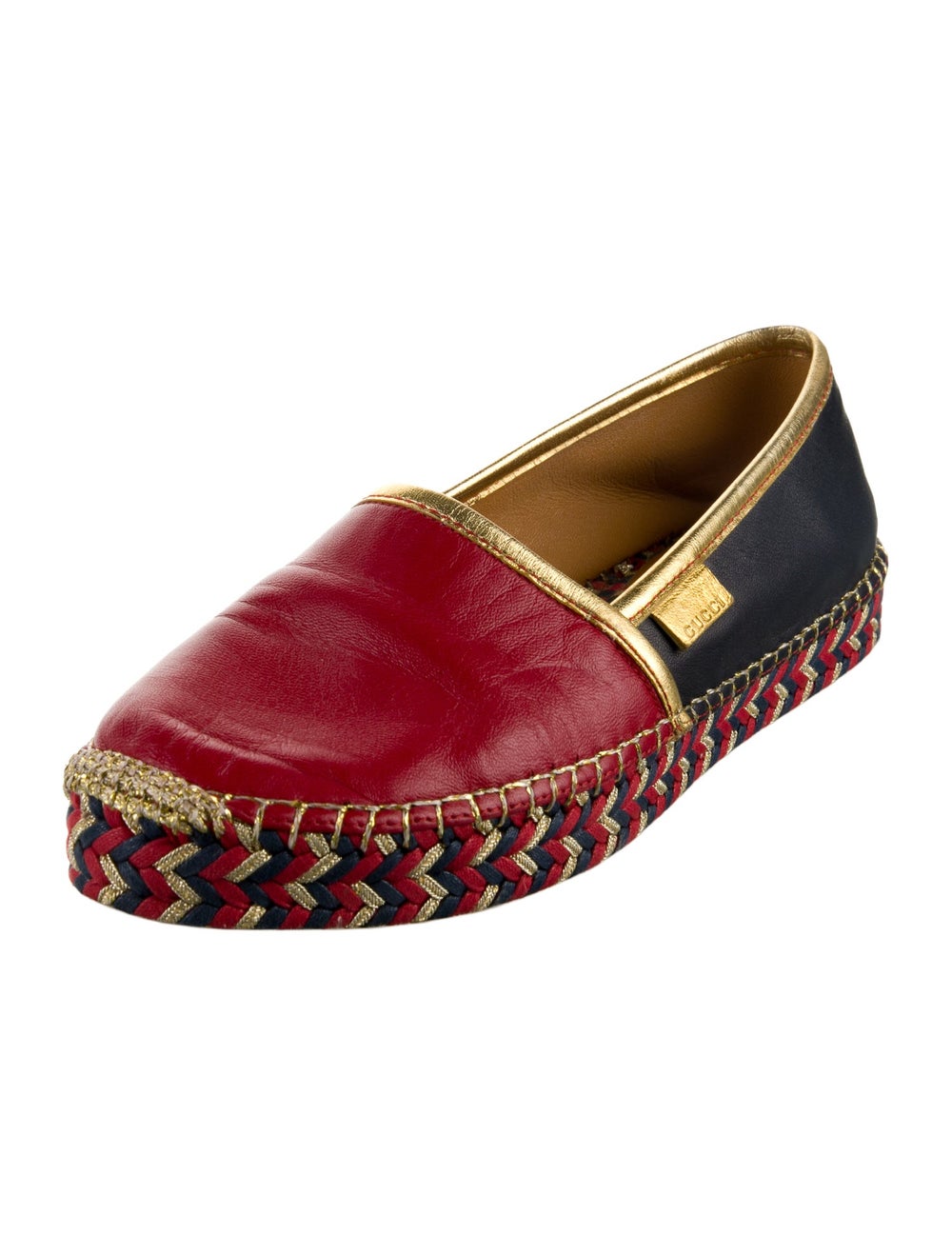 Gucci Leather Colorblock Pattern Espadrilles - image 2