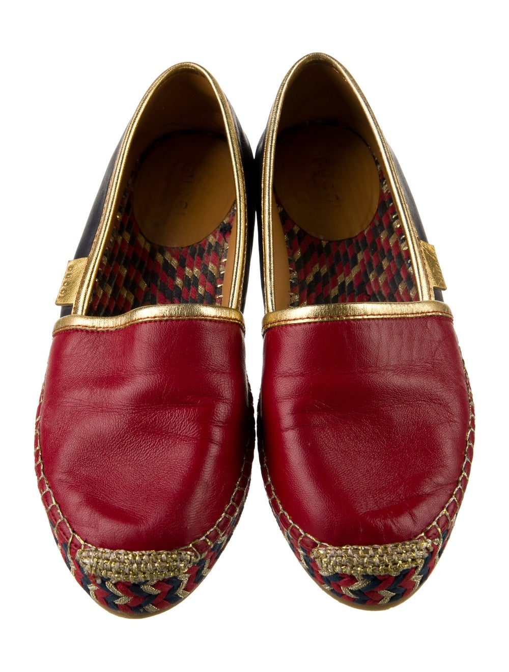 Gucci Leather Colorblock Pattern Espadrilles - image 3
