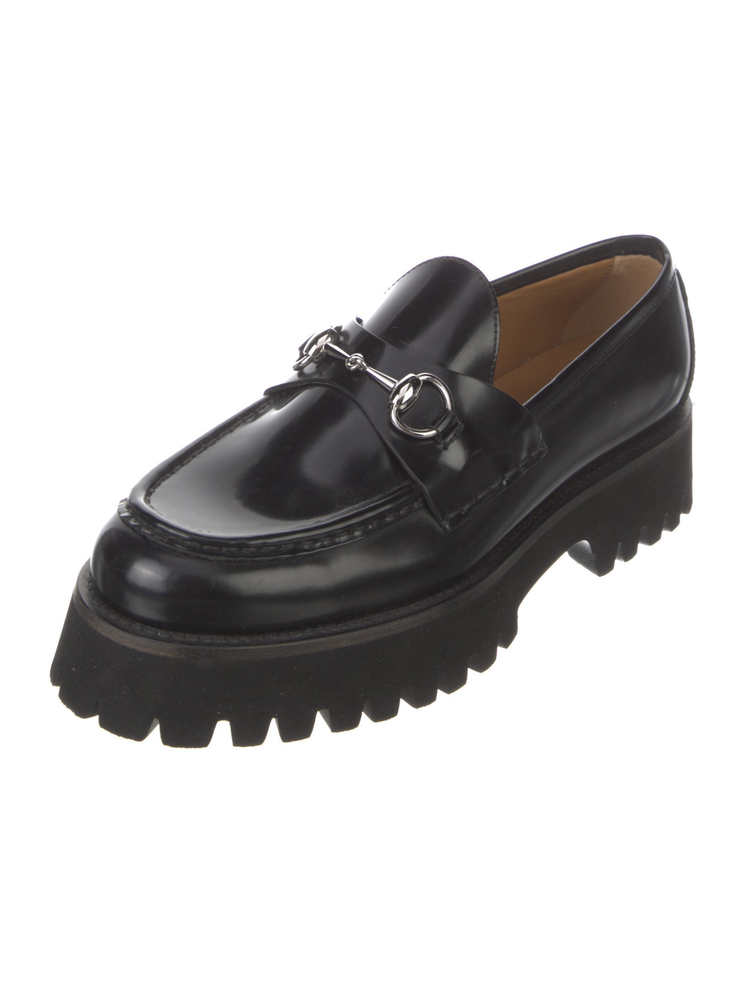 Gucci Horsebit Accent Leather Loafers