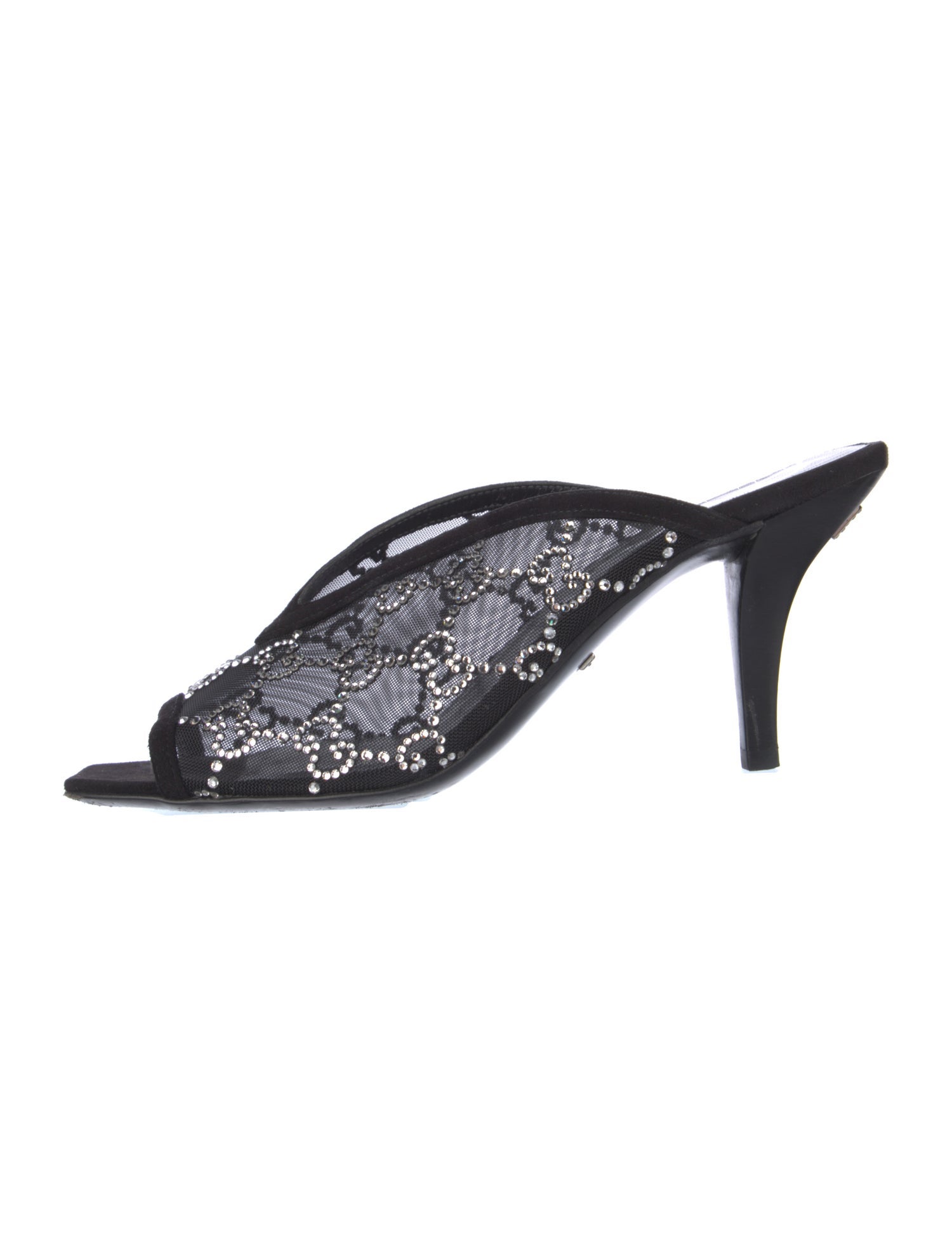 Gucci GG Logo Mesh Mules