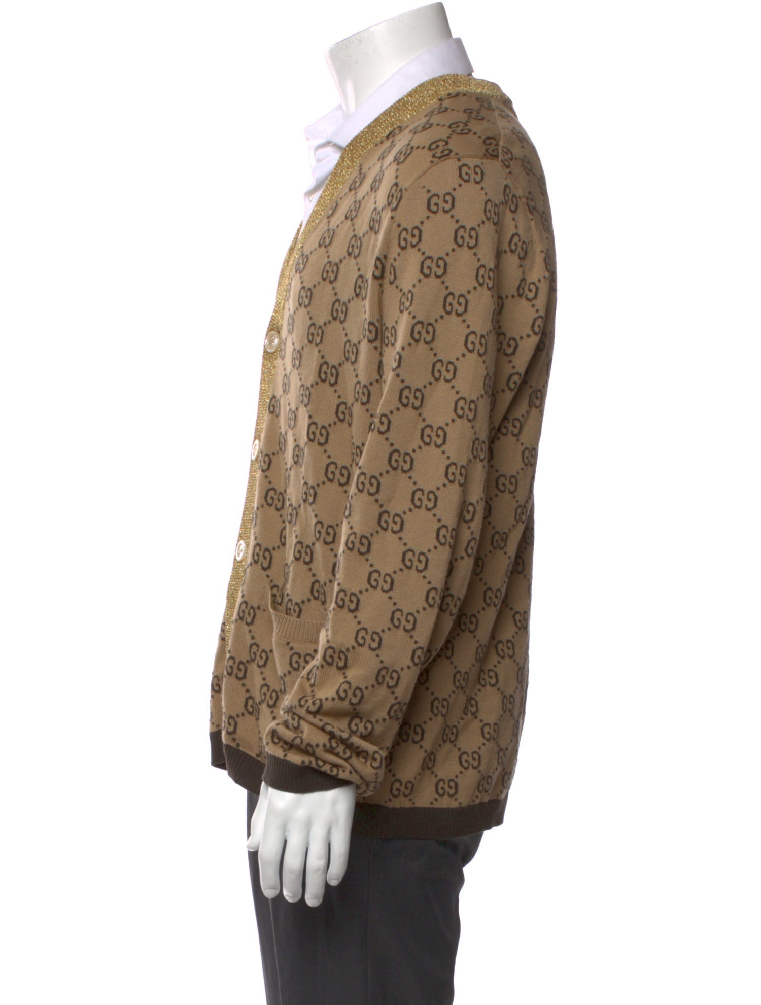 Gucci GG Logo Wool Cardigan