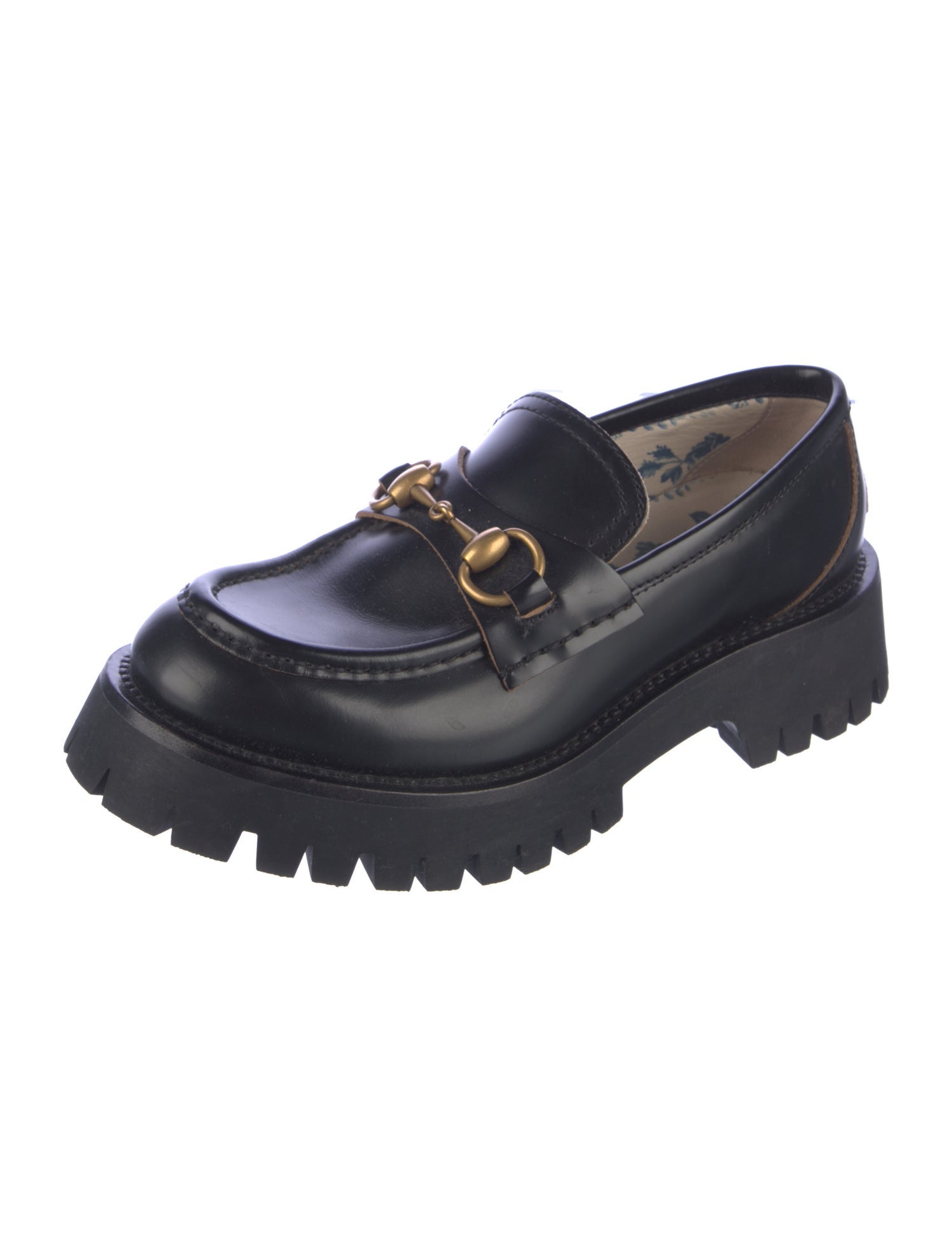 Gucci Horsebit Accent Leather Loafers
