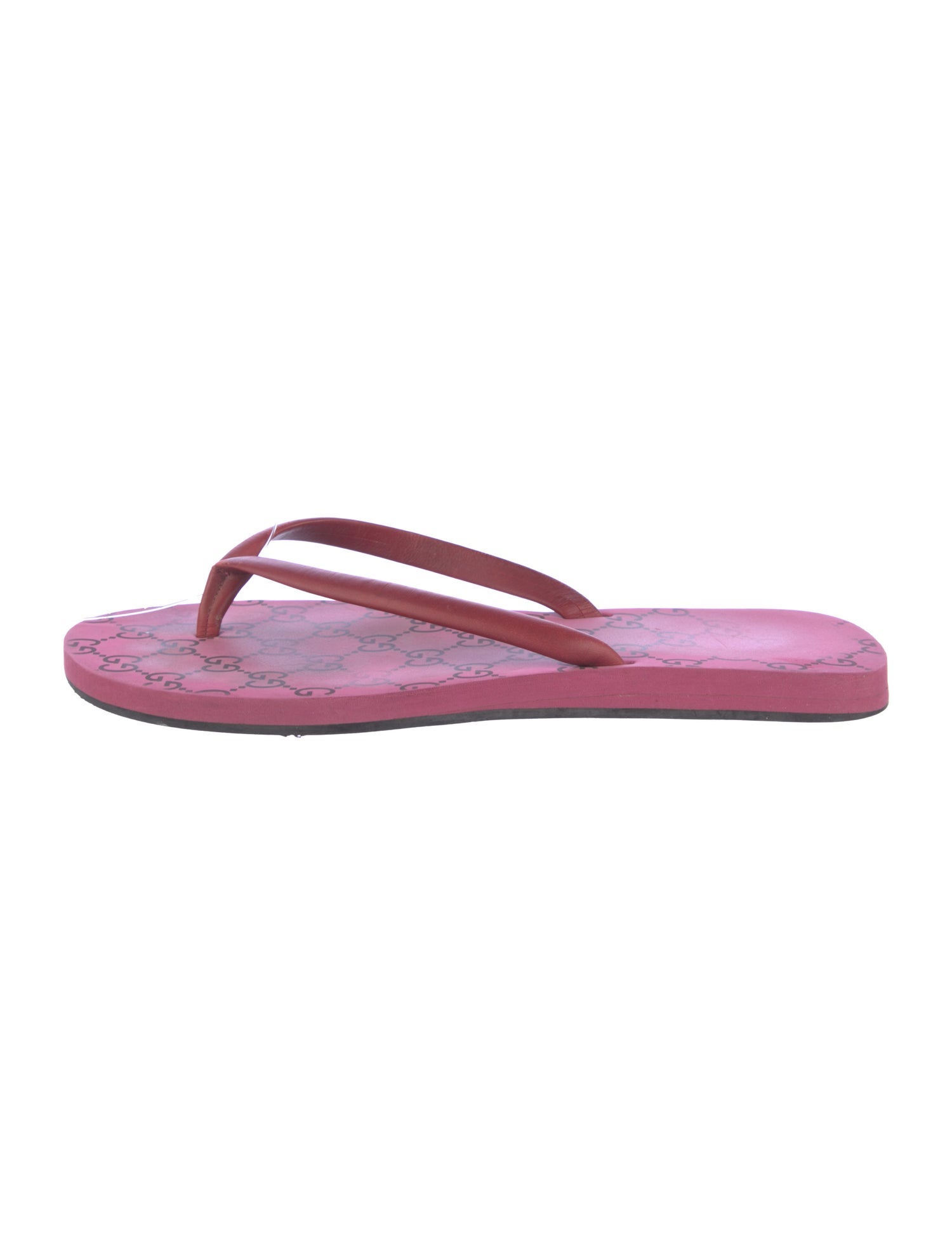 Gucci GG Signature Rubber Flip Flops