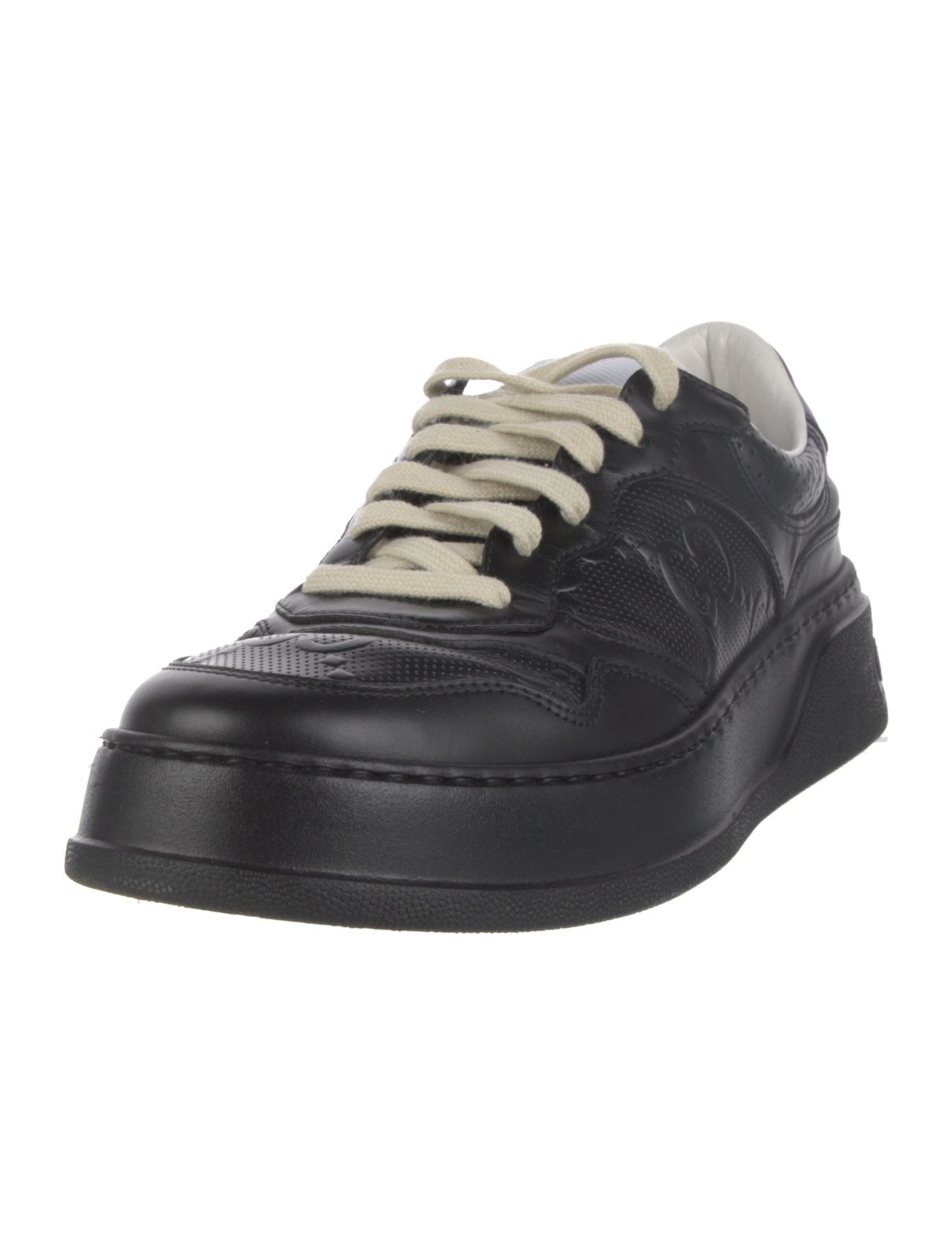 Gucci Interlocking G Logo Leather Sneakers