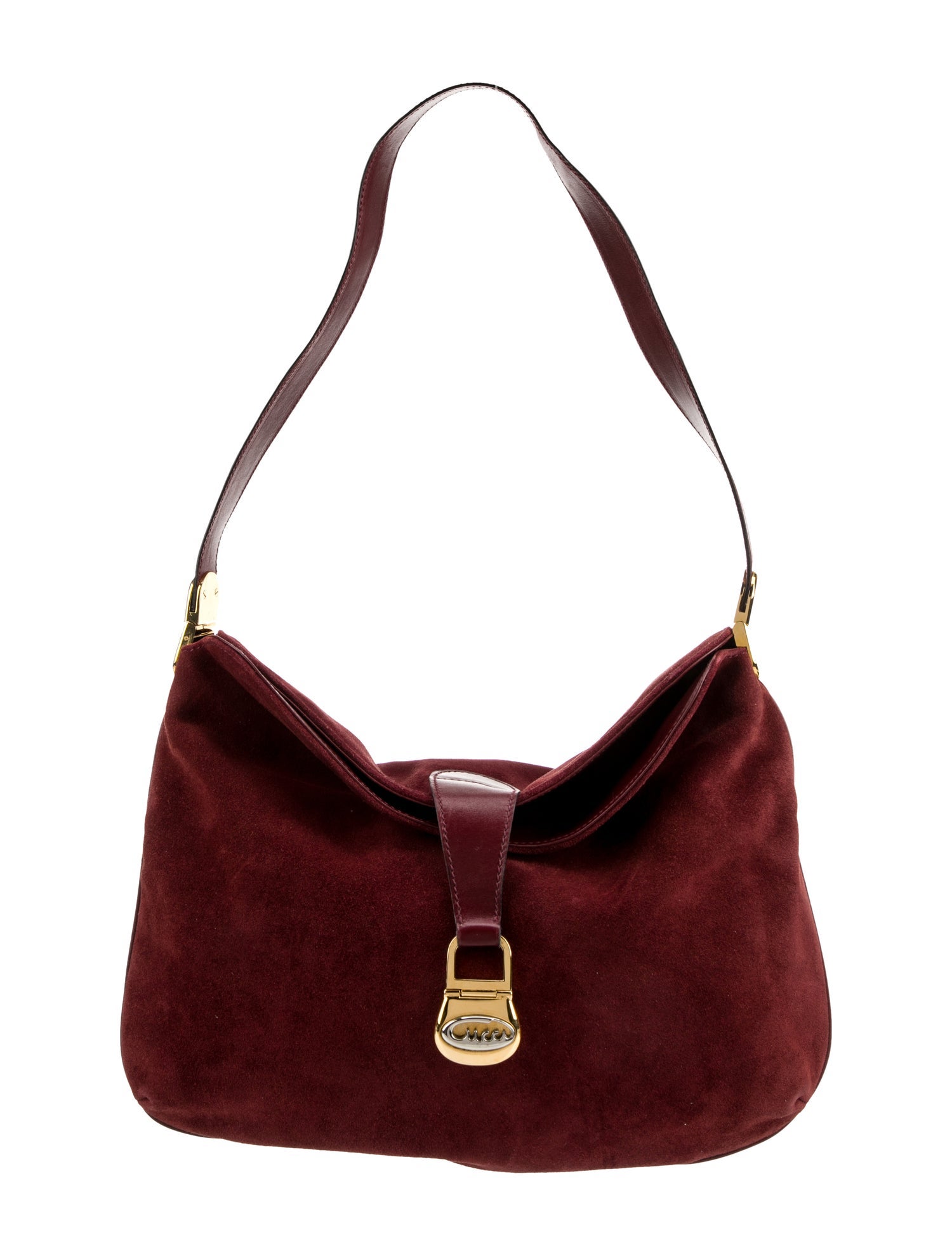 Gucci Suede Shoulder Bag Vintage