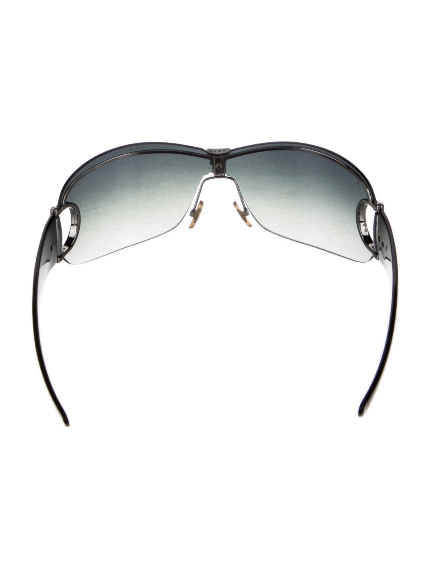 Gucci Horsebit Shield Hasler Horsebit Accent Sunglasses