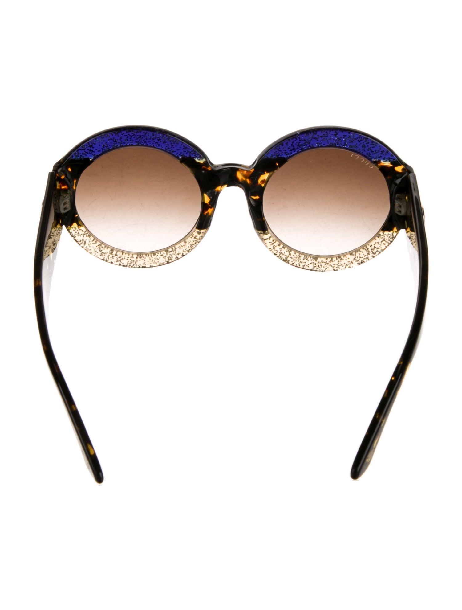 Gucci Interlocking G Logo Round Sunglasses