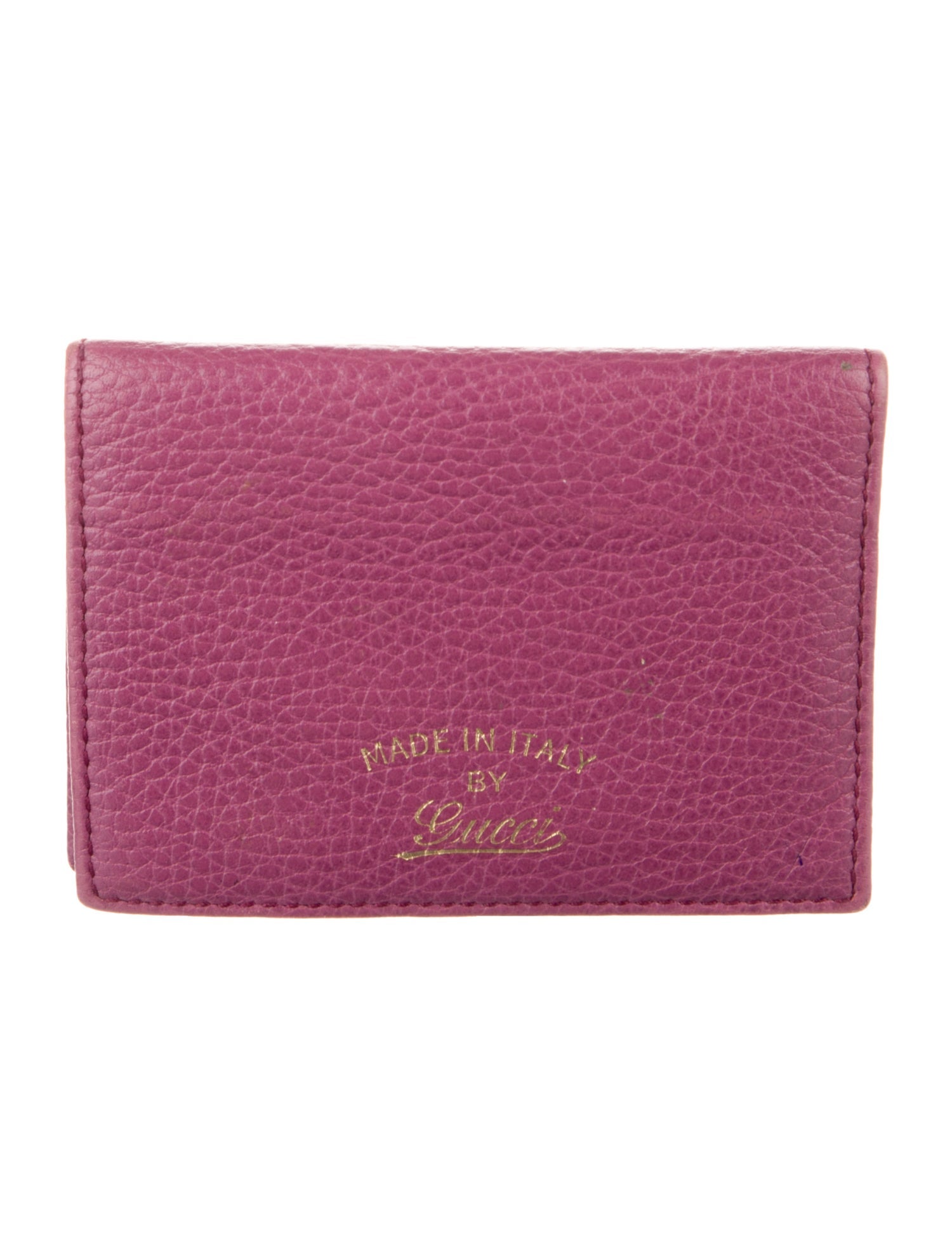 Gucci Train Pass Card Case Leather Card Holder