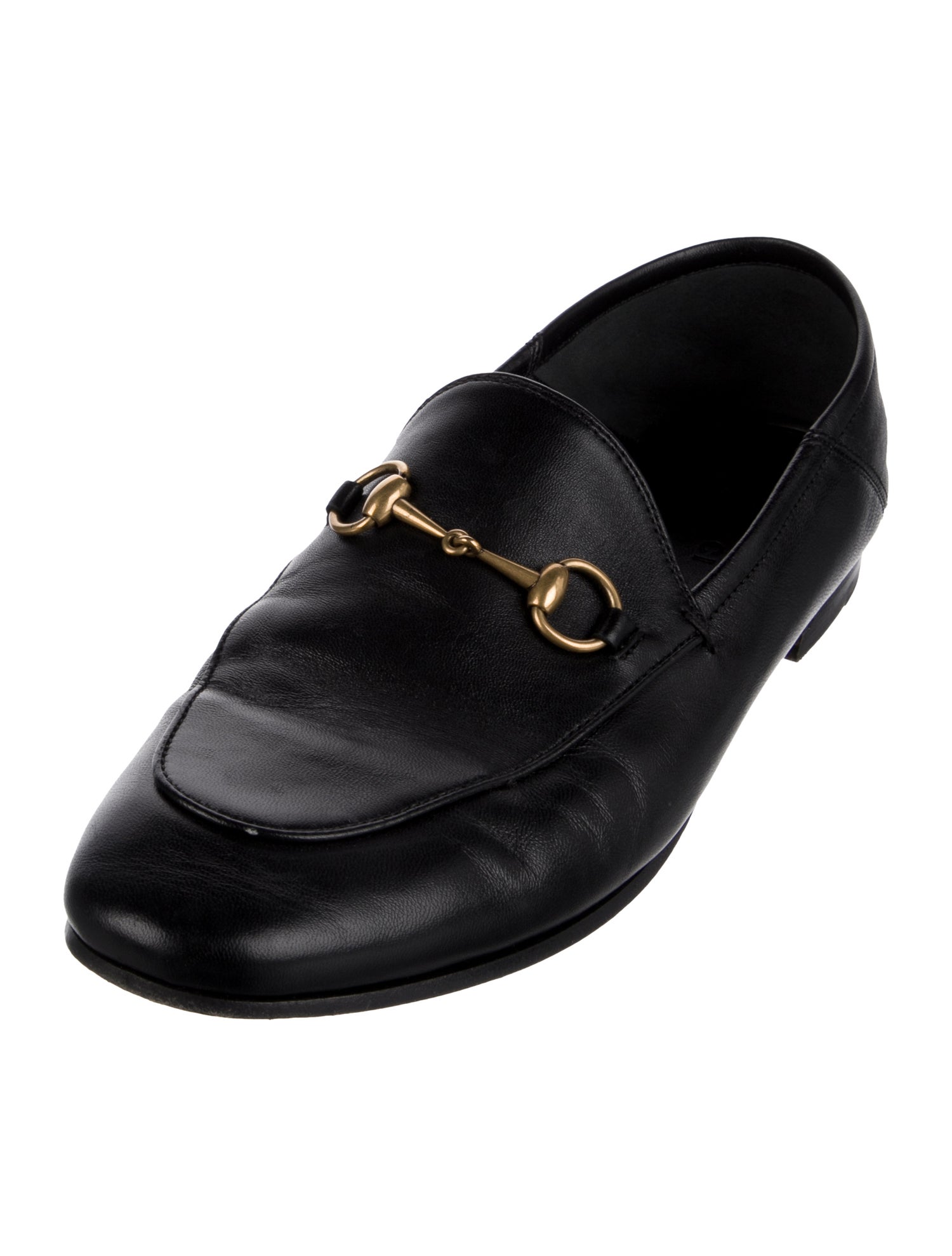 Gucci Horsebit Accent Leather Loafers