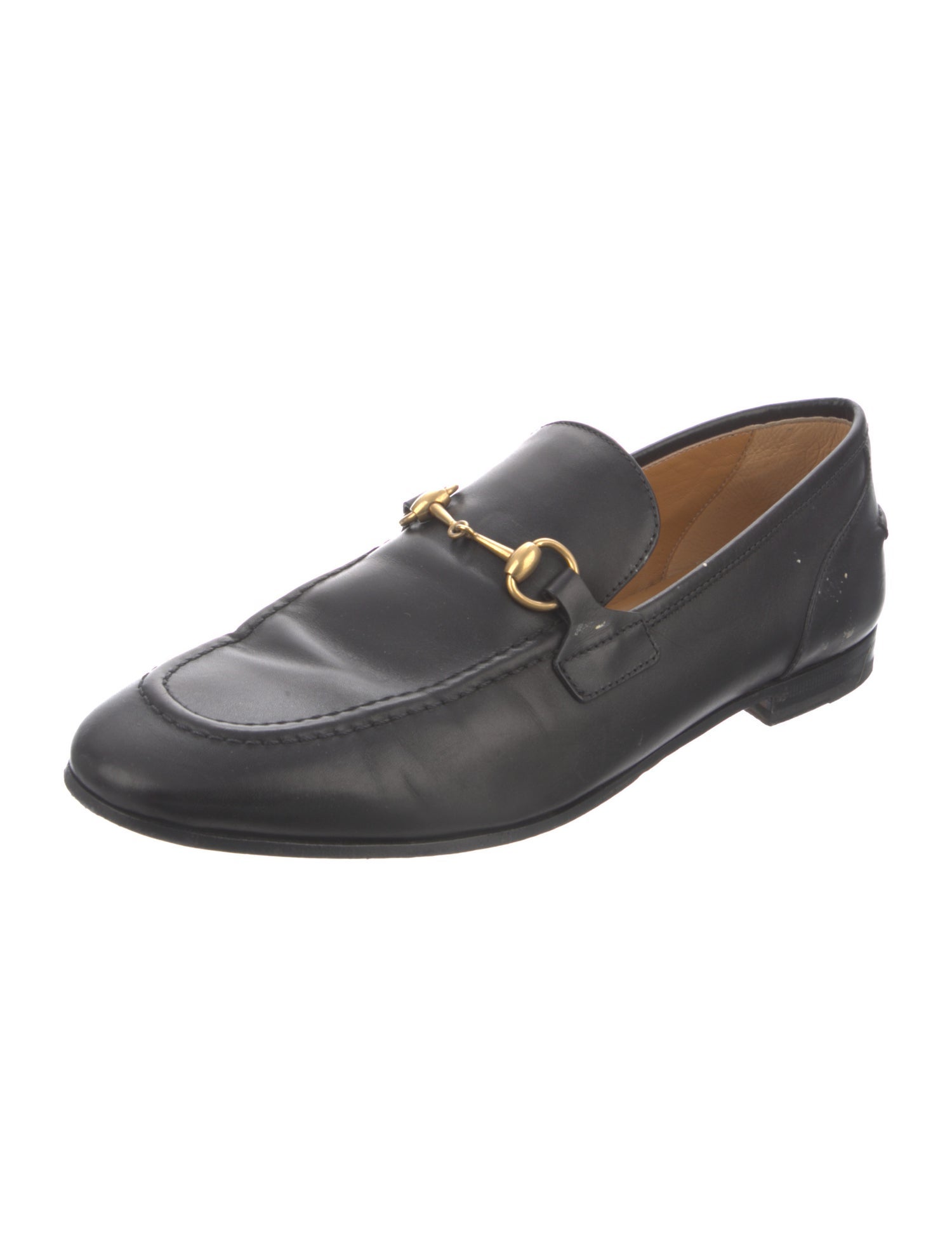 Gucci Horsebit Accent Leather Loafers