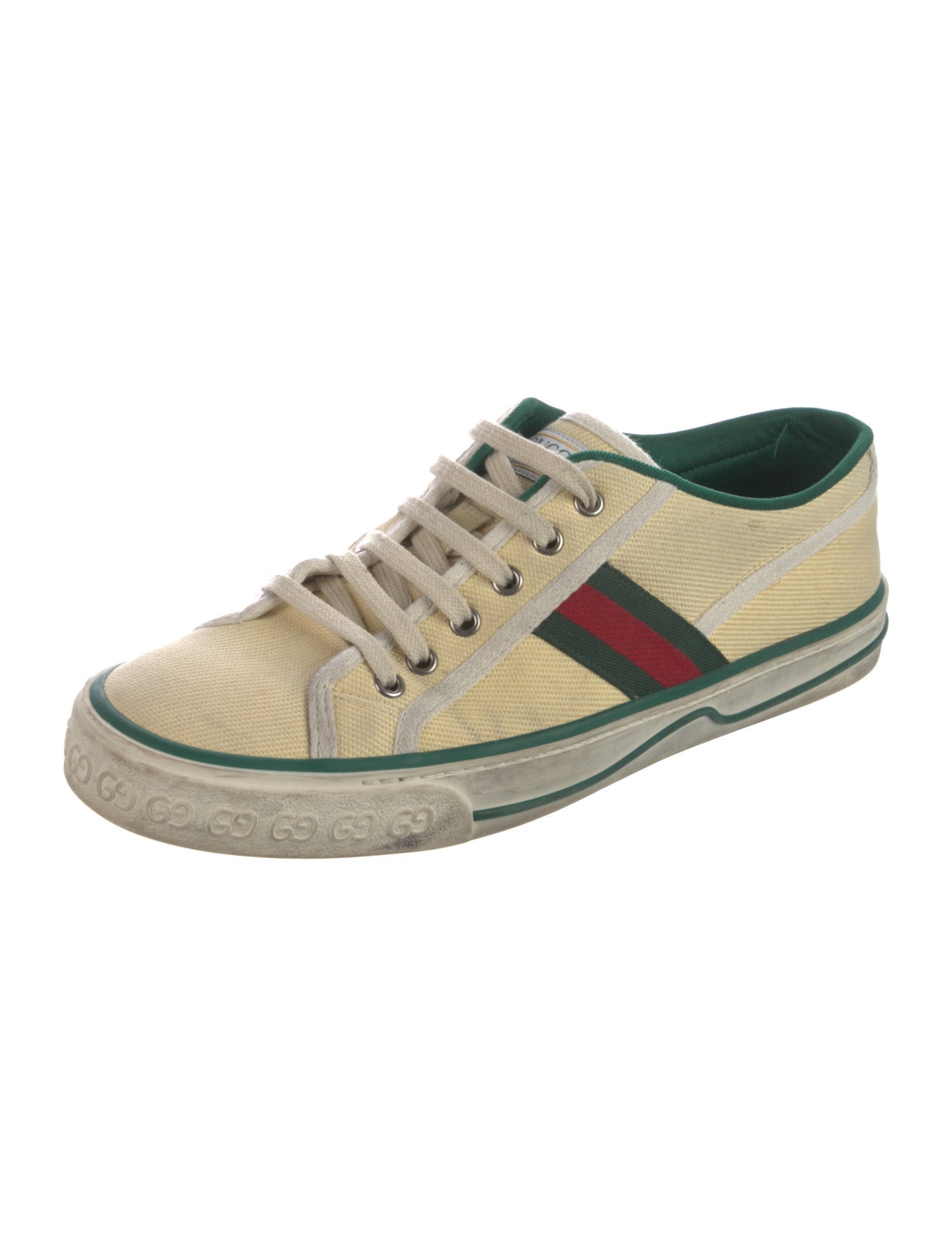 Gucci Web Accent Canvas Sneakers
