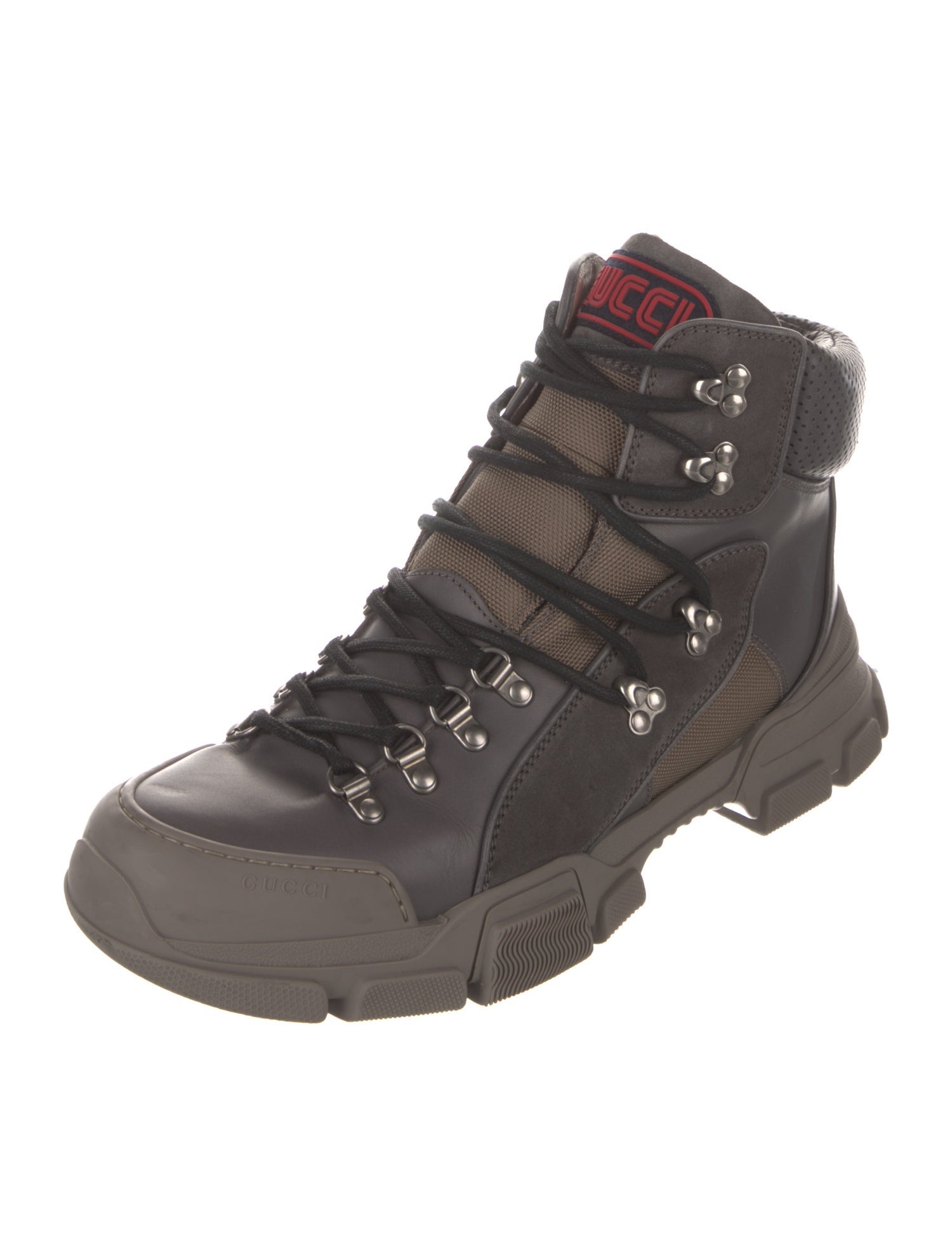 Gucci Leather Hiking Boots