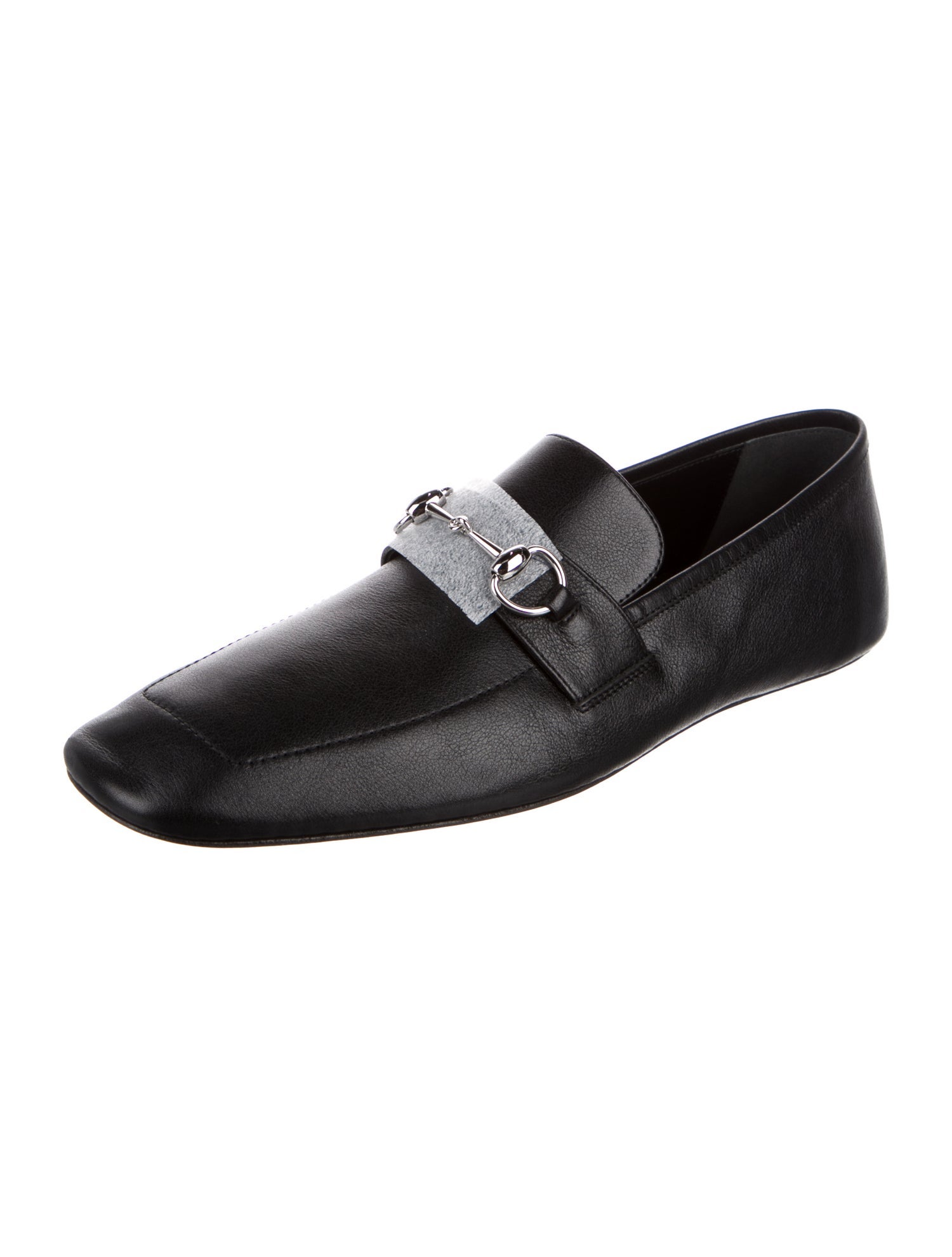 Gucci Horsebit Accent Leather Loafers