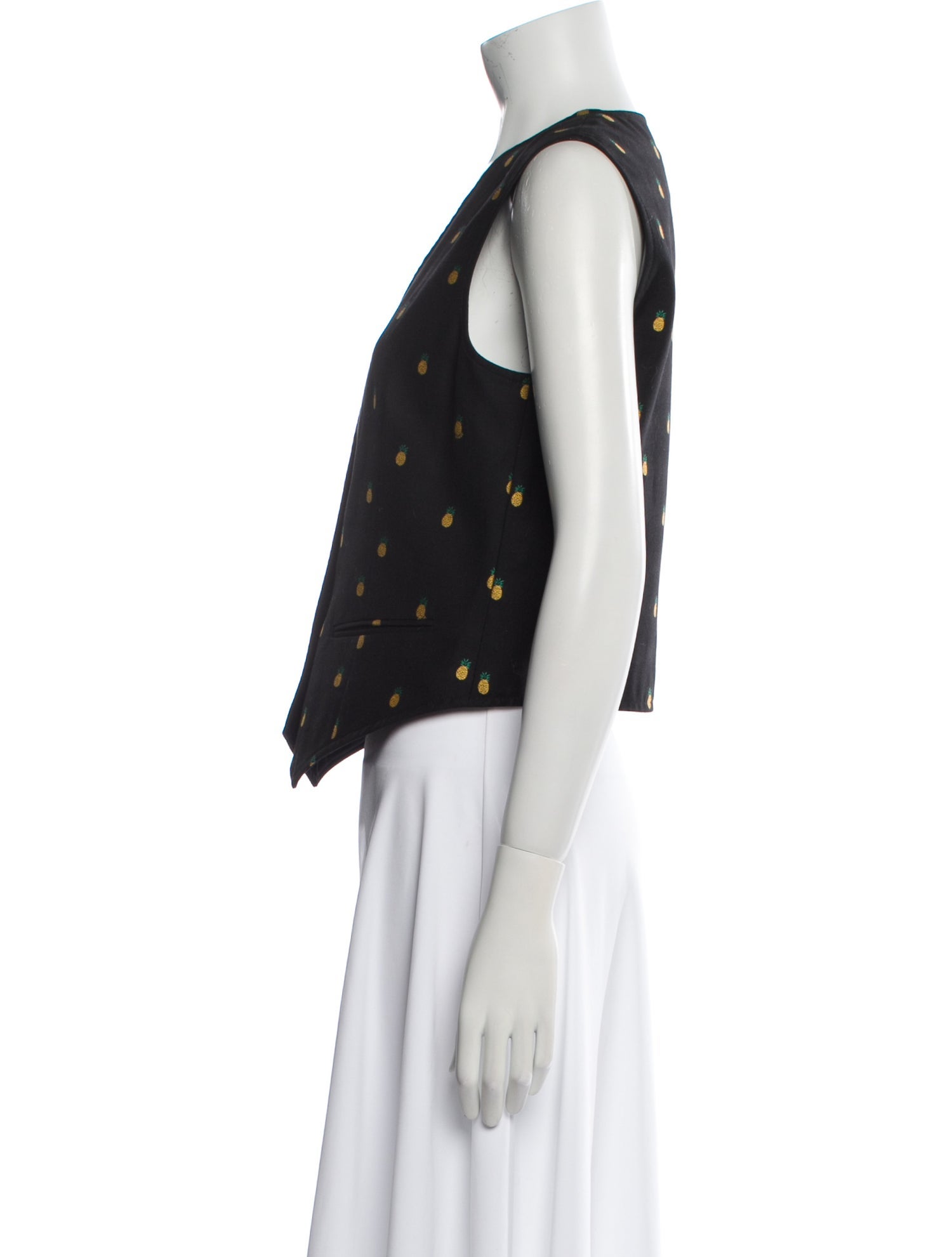 Gucci 2019 Pineapple Fil Coupé Vest