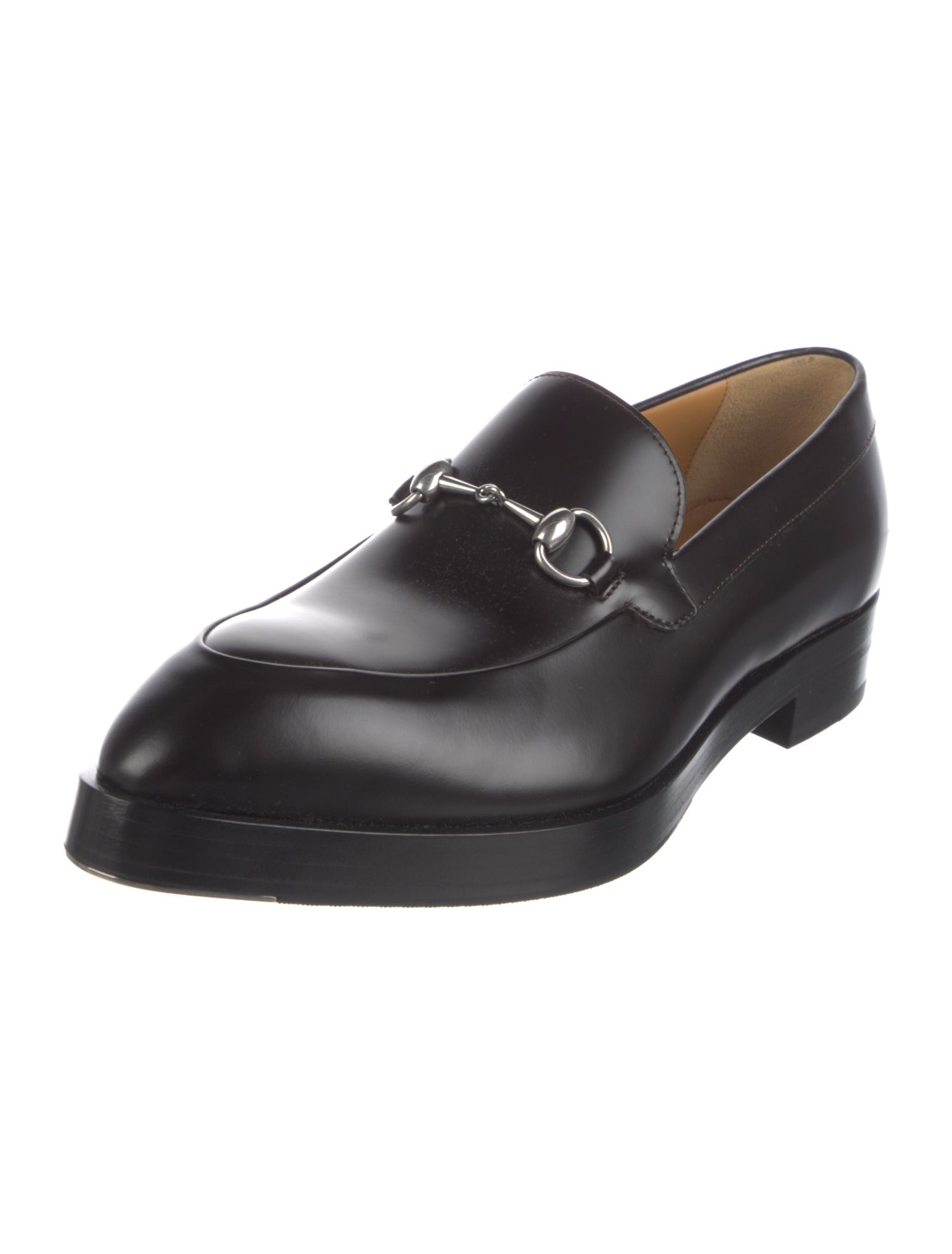 Gucci Horsebit Accent Leather Dress Loafers w/ Tags